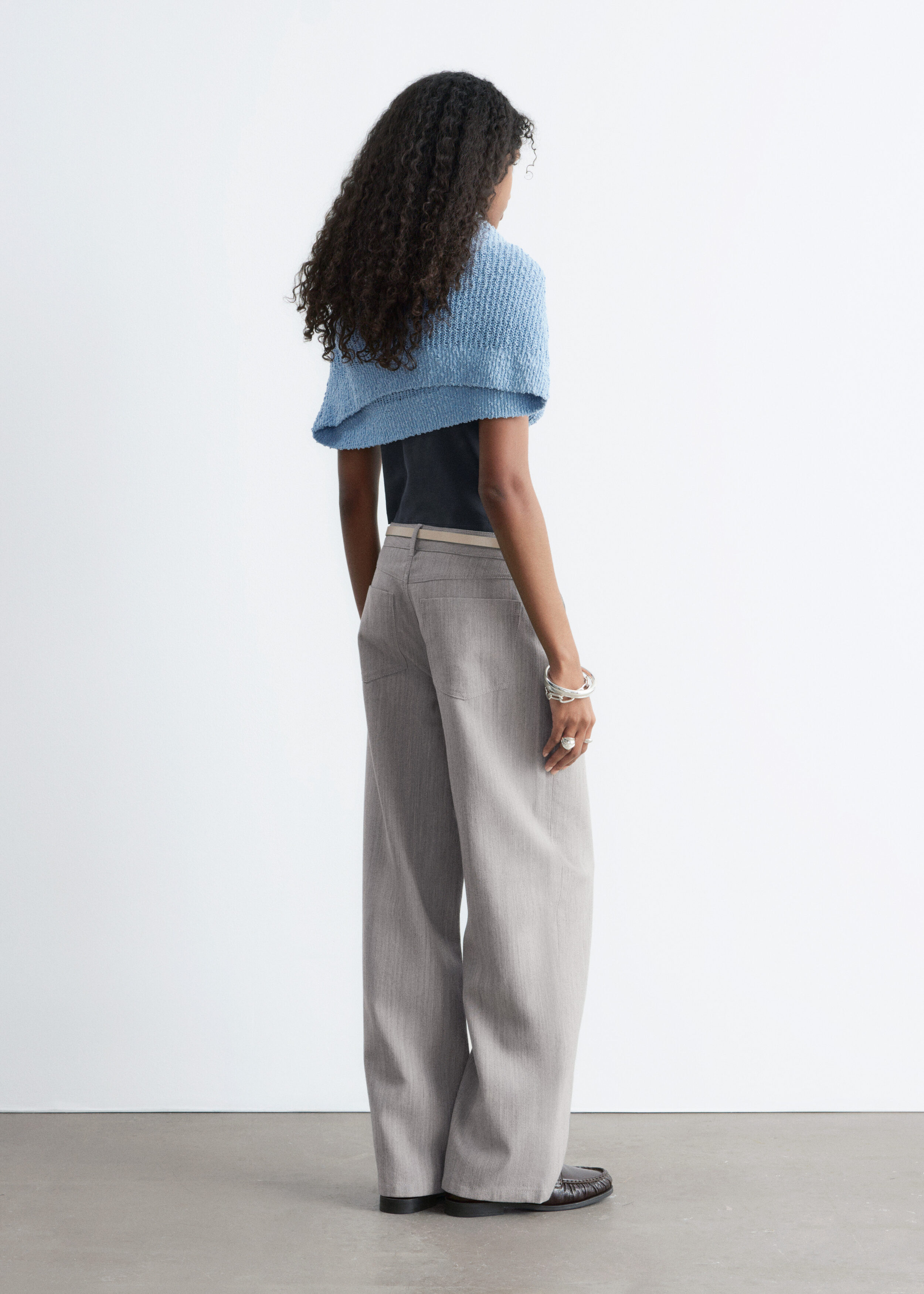 & Other Stories WIDE-LEG WOOL TROUSERS