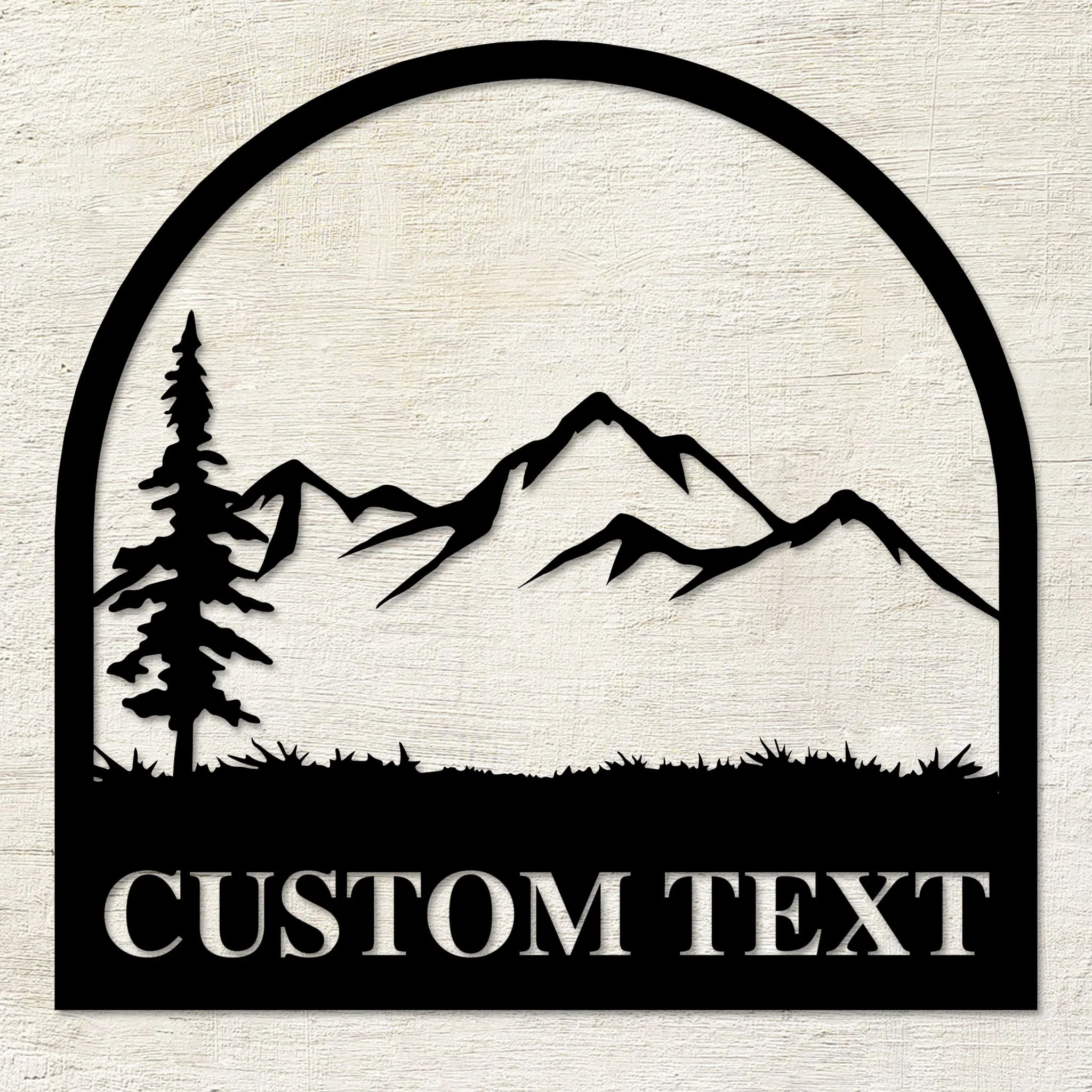 Custom Outdoors Mountain Scene Metal Wall Art - Alvarez Pro Painting LLC