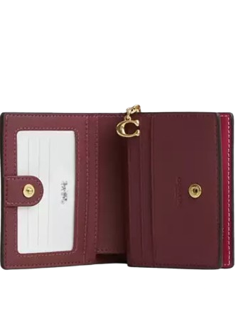 COACH Coach Snap Wallet With Cherry Print