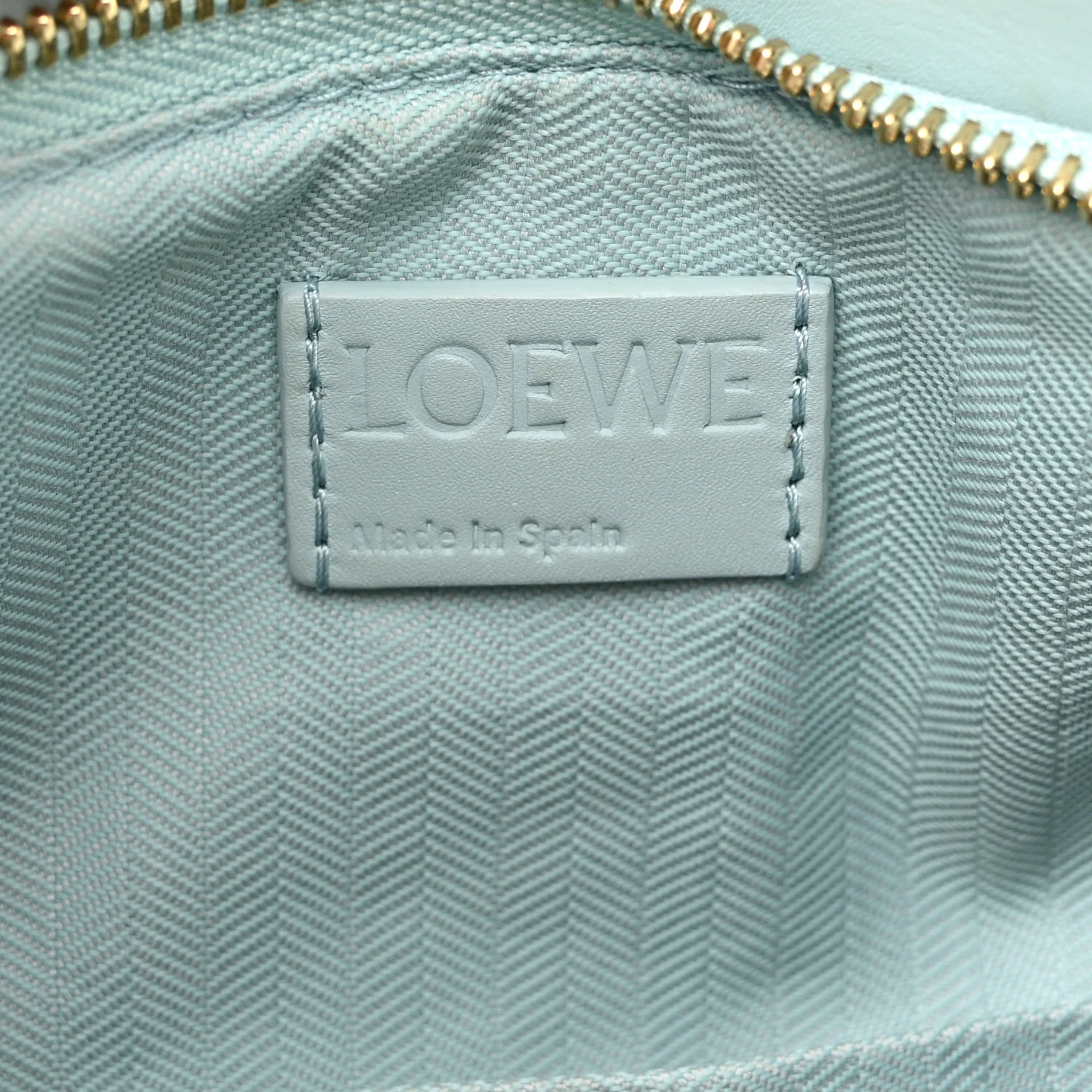 Grained Calfskin Small Puzzle Bag Aquamarine - Top Club