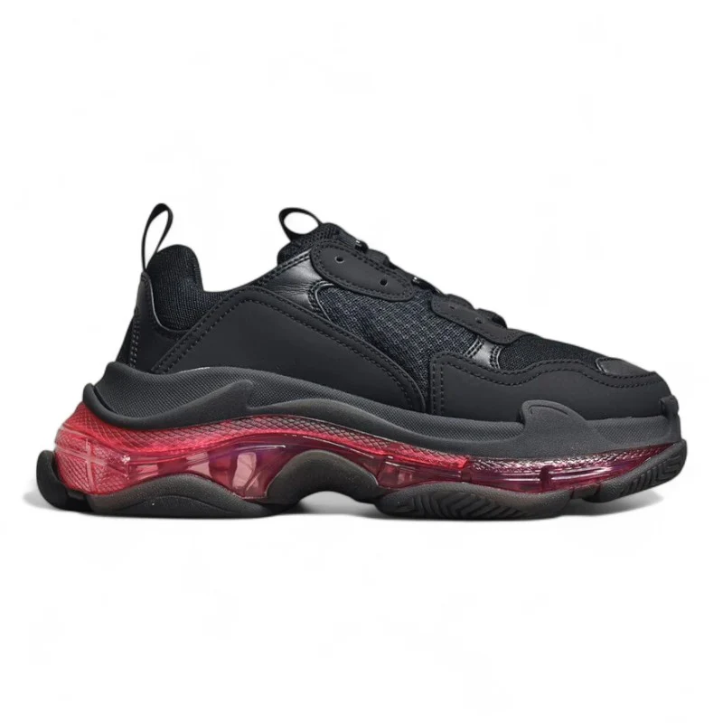 Balenciaga Triple S Clear Sole Black Red - Sneaker Replica Workshop