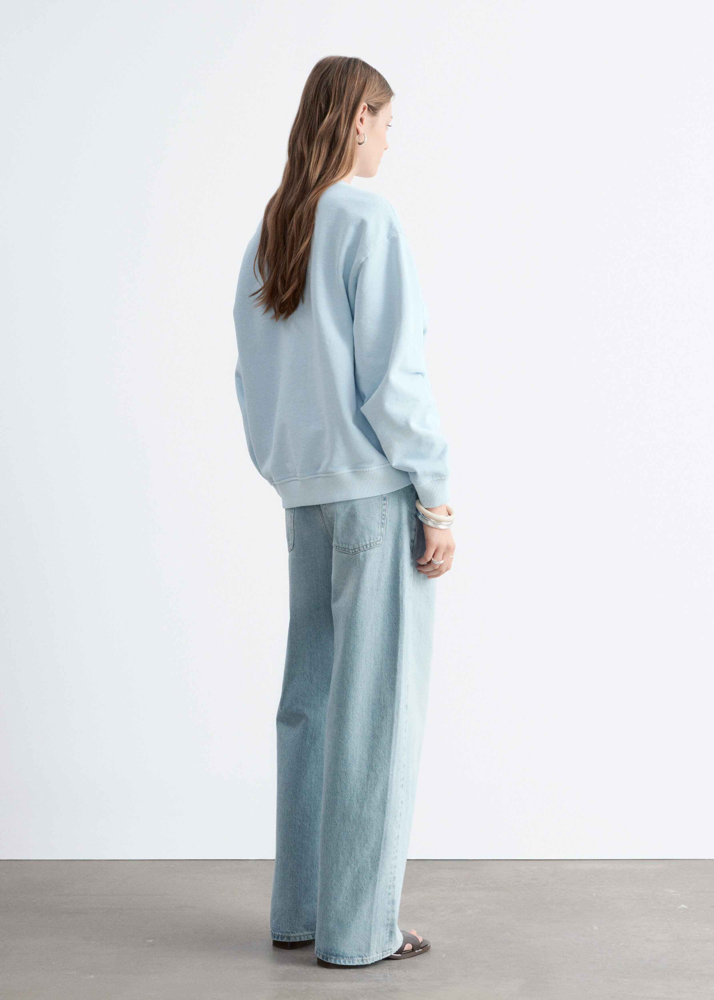 & Other Stories OVERSIZED COTTON-JERSEY SWEATSHIRT