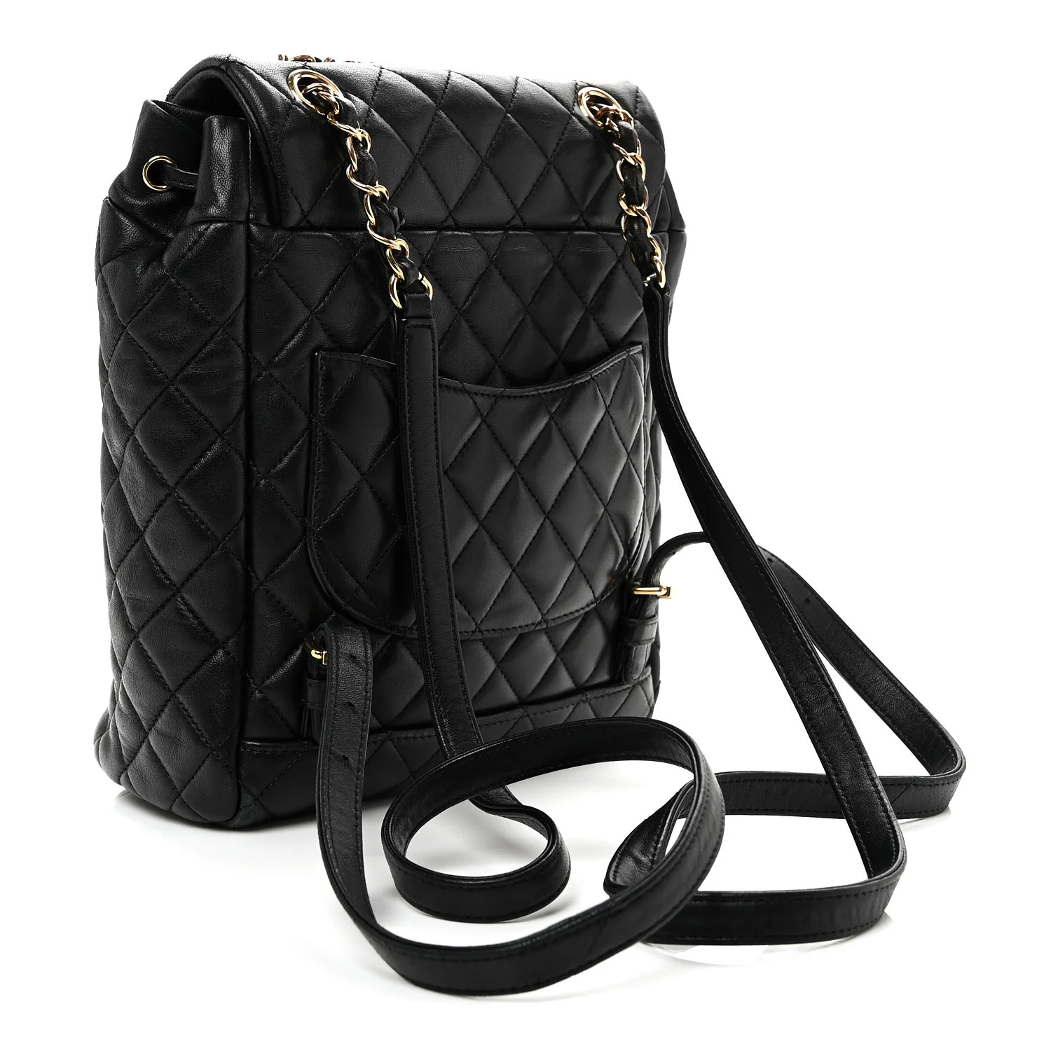 Lambskin Quilted Small Urban Spirit Backpack Black - Top Club