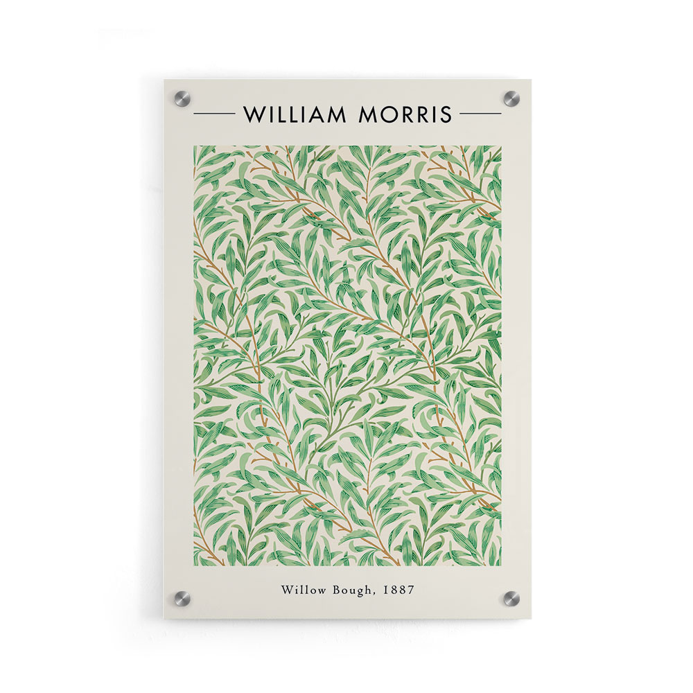Walljar - Plexiglas schilderij - William Morris - Willow Bough Plexiglas schilderij - 150 x 225 cm
