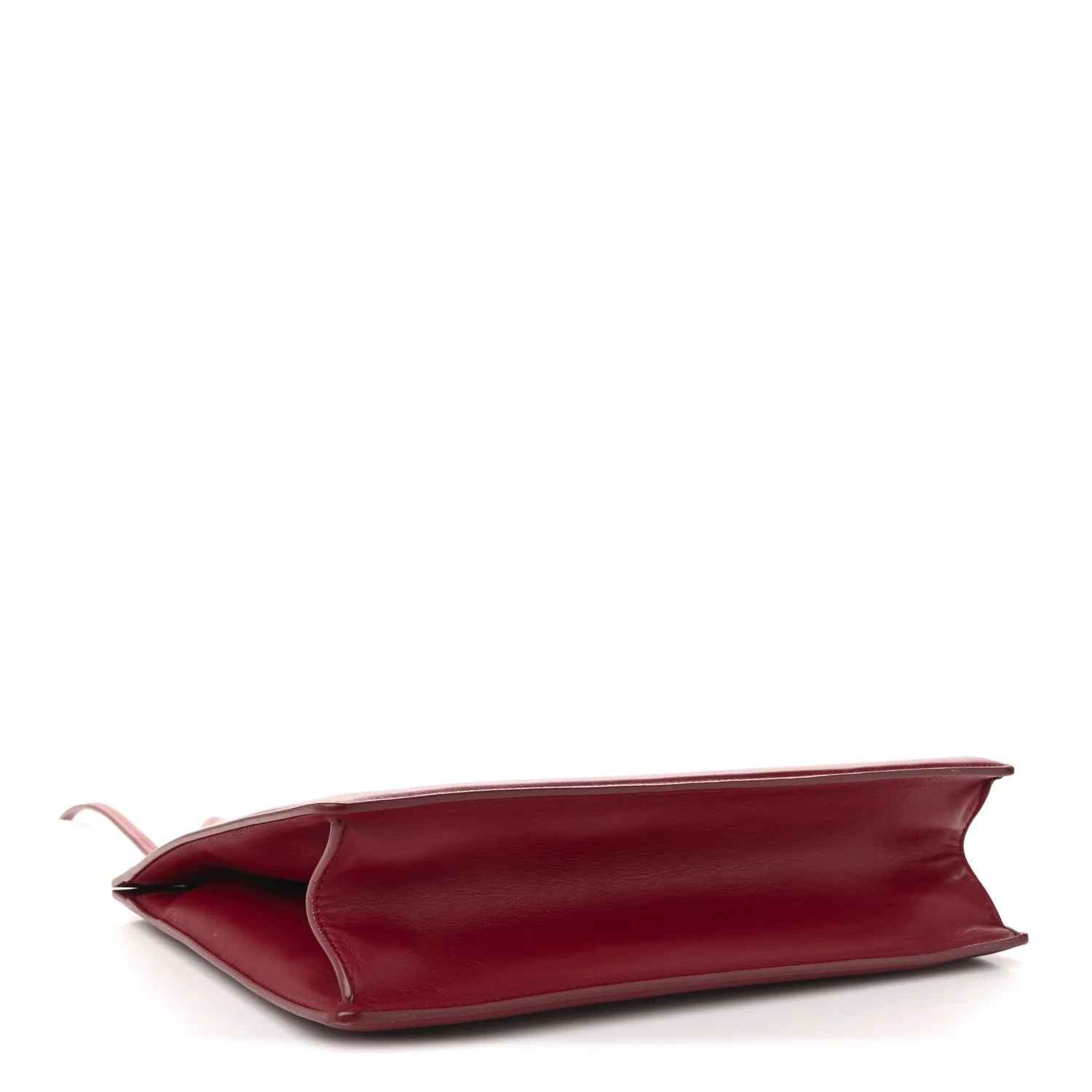 Patina Box Calfskin Medium Clasp Bag Scarlet - Top Club