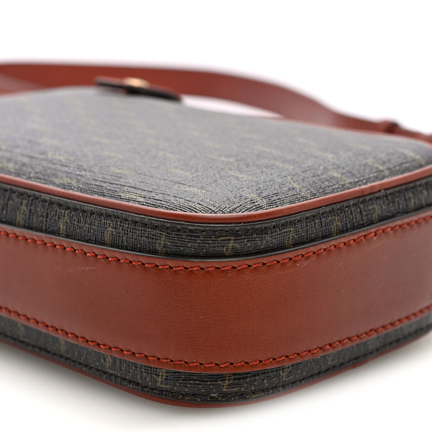 Canvas Smooth Calfskin Le Monogramme Crossbody Pouch Chestnut - Top Club