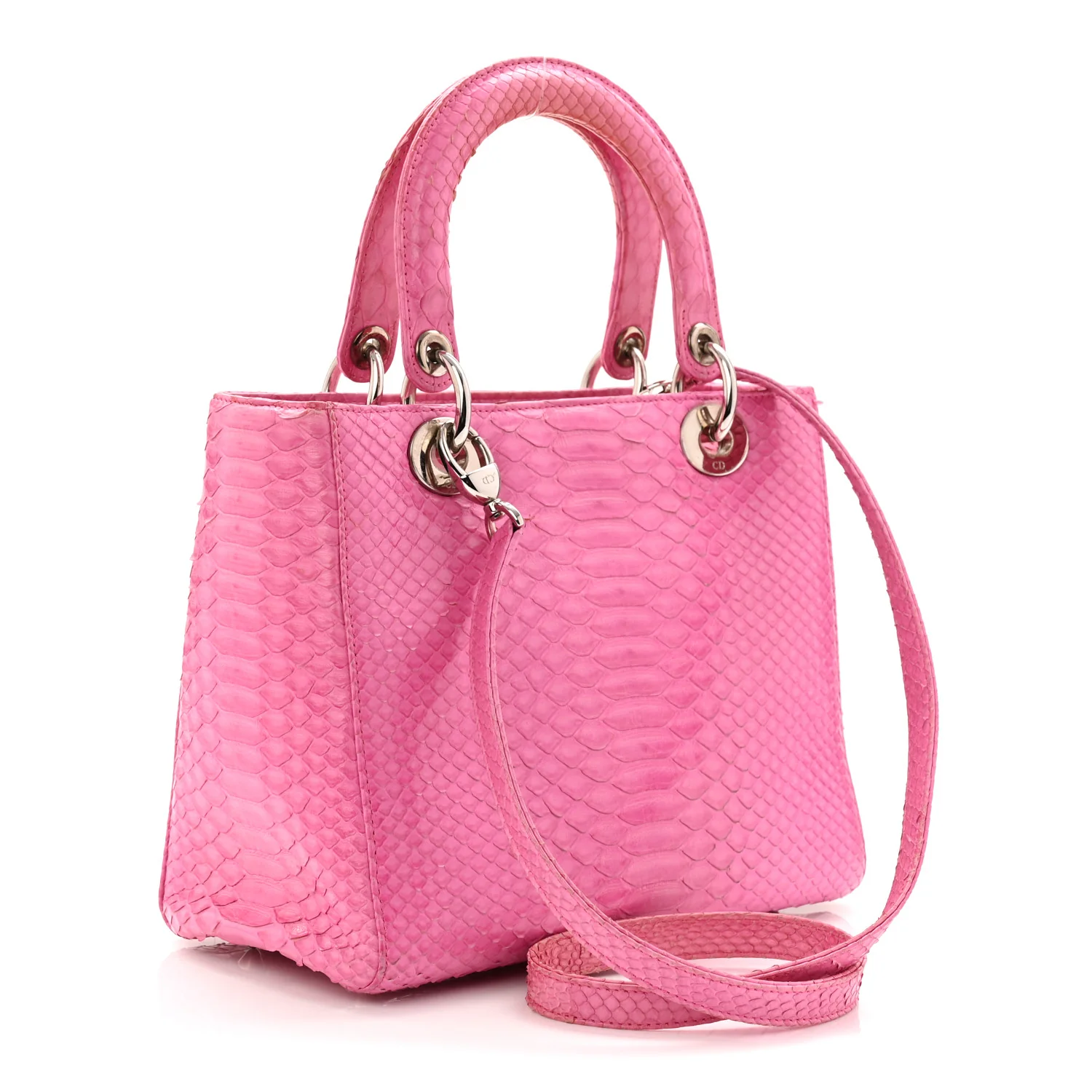 Snakeskin Medium Lady Dior Pink - Top Club