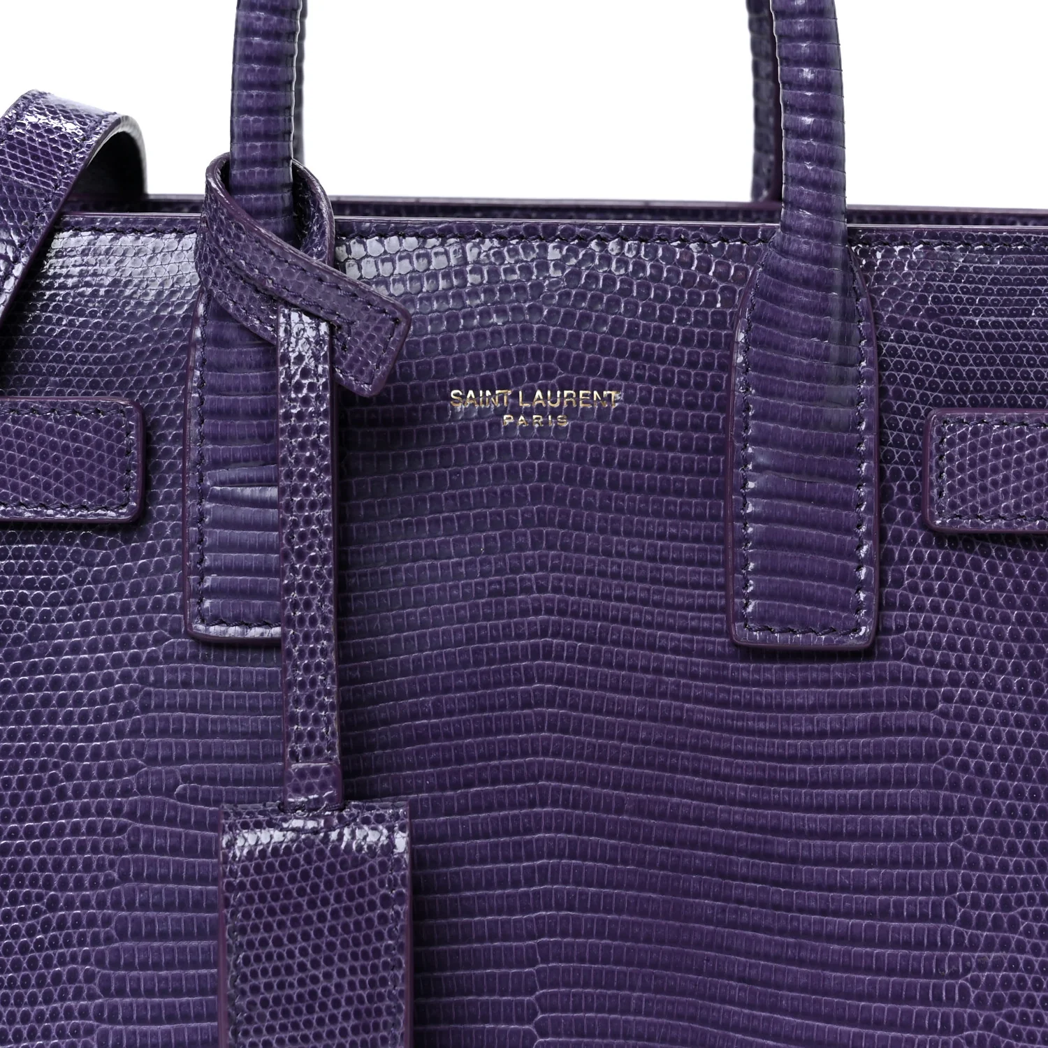 Lizard Calfskin Embossed Nano Sac De Jour Bright Bright Lilas - Top Club