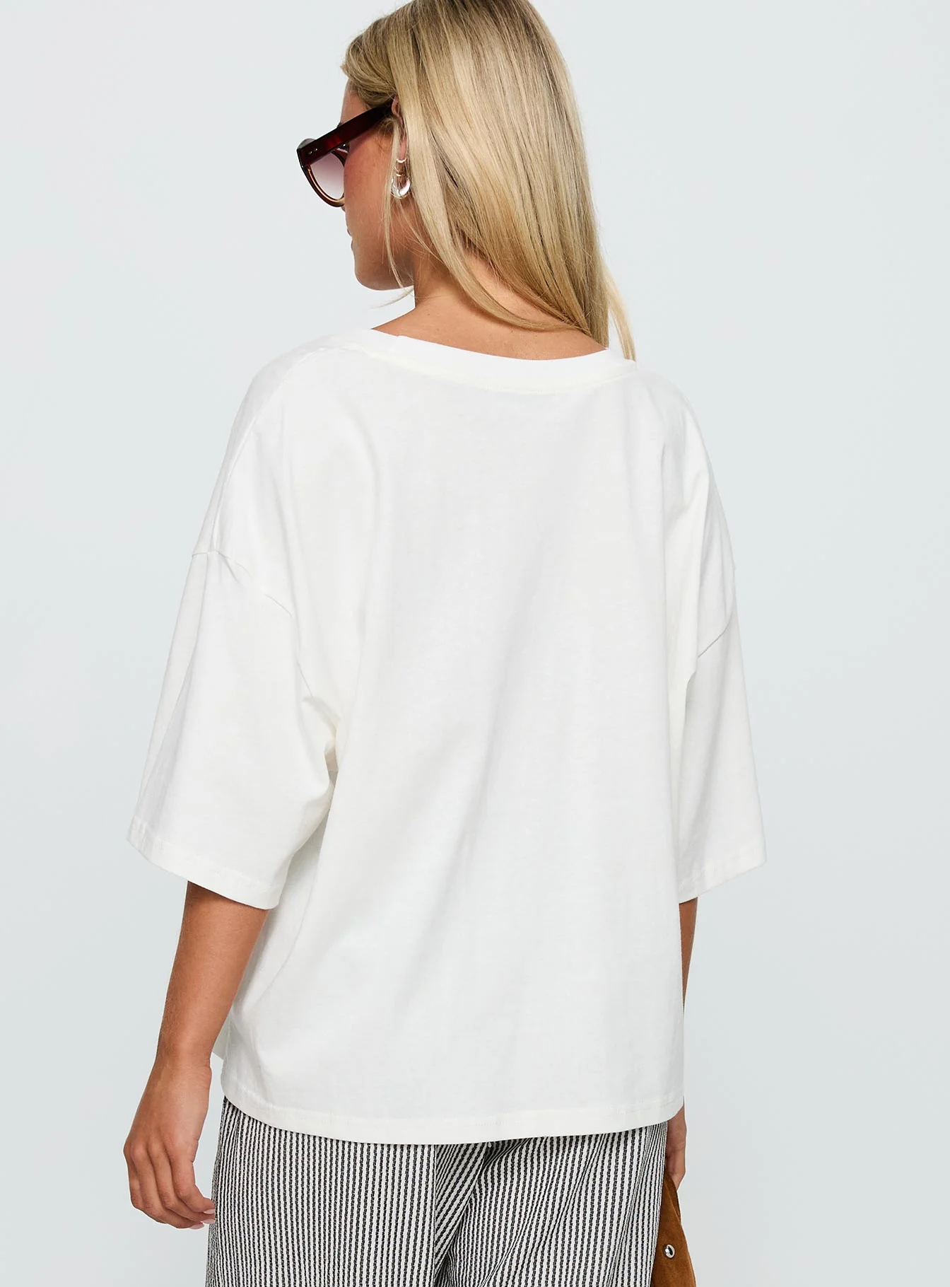 Stay Spicy Graphic Top White