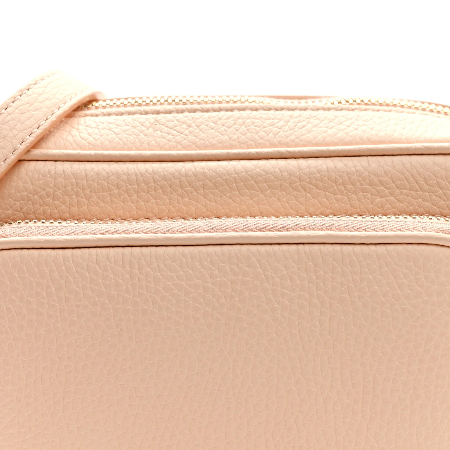 Grained Calfskin Small Camera Bag Peach Pink - Top Club