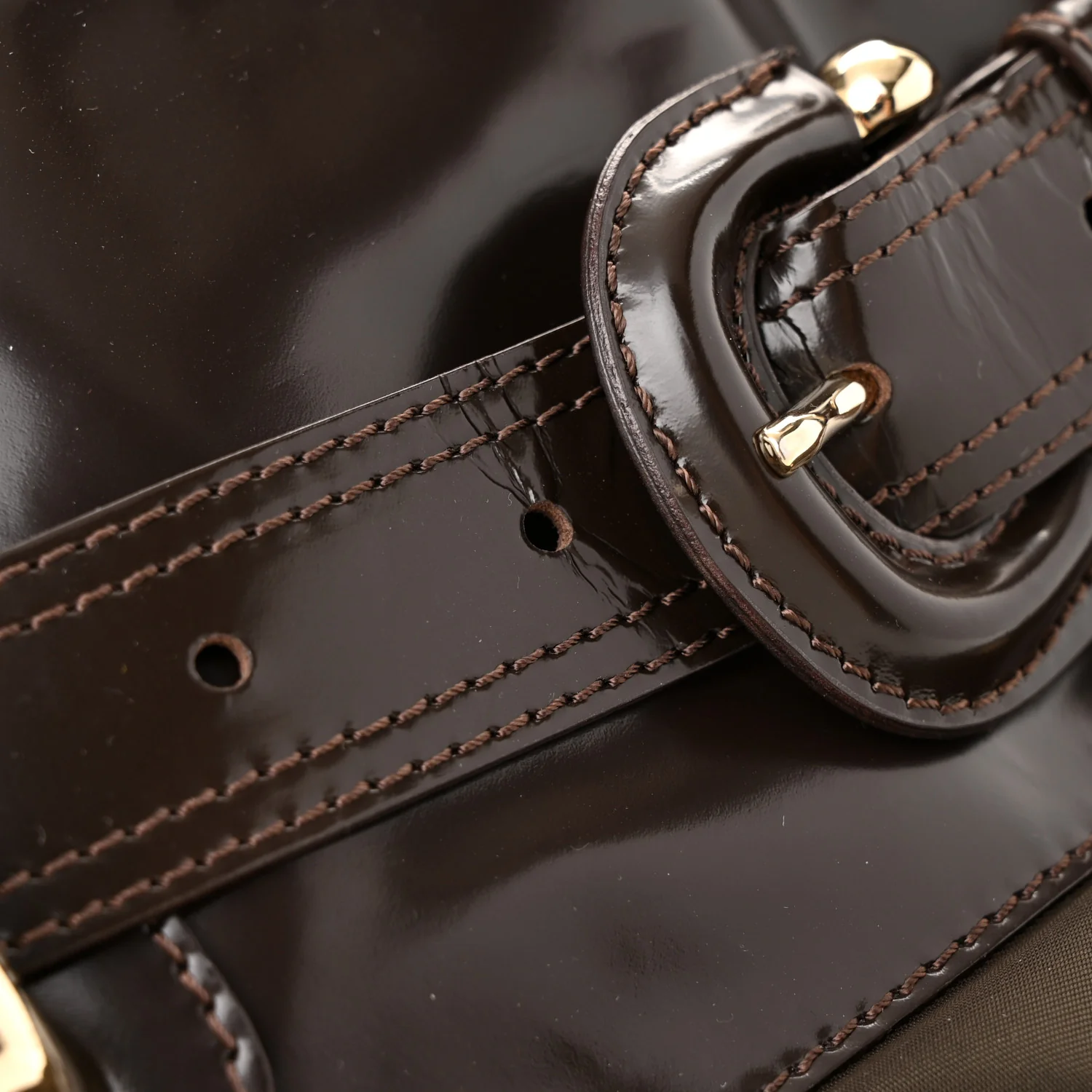 Nylon Quilted Bromley Hobo Brown - Top Club