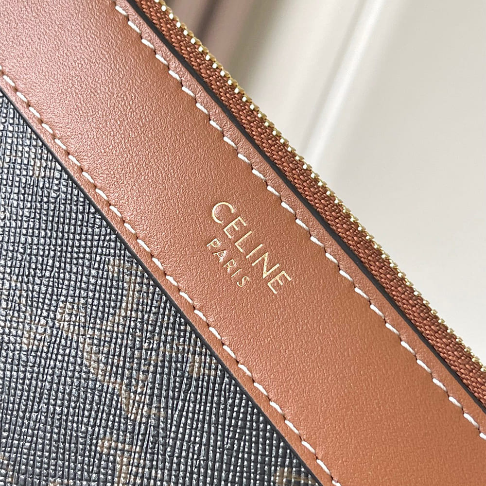 Celine SOFT SHOPPER BAG IN Triomphe Canvas and Calfskin - Top Club