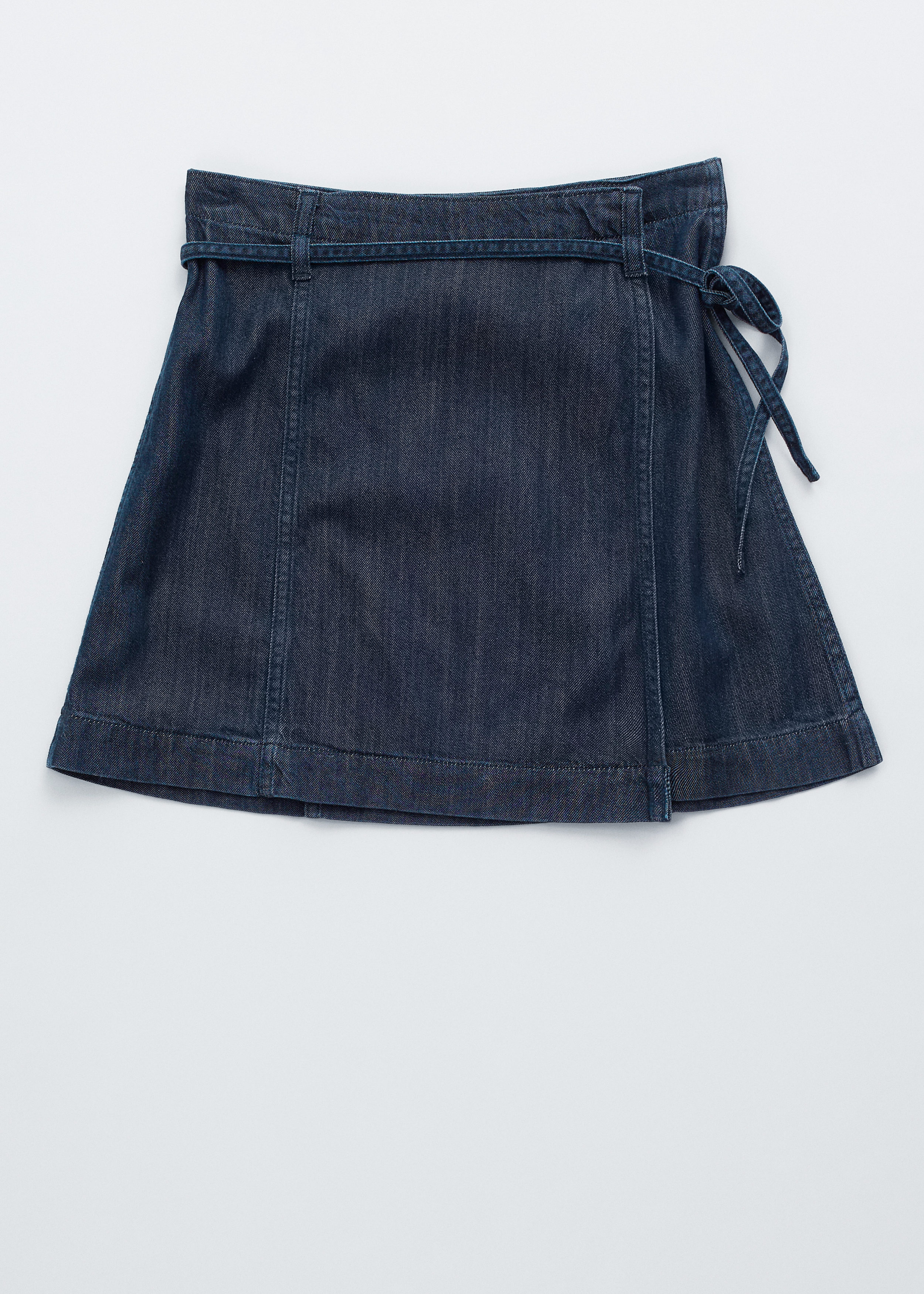 & Other Stories TIE-DETAIL DENIM MINI SKIRT