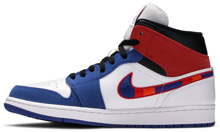 Air Jordan 1 Mid  Multicolored Swoosh  852542-146 - Sneaker Replica Workshop