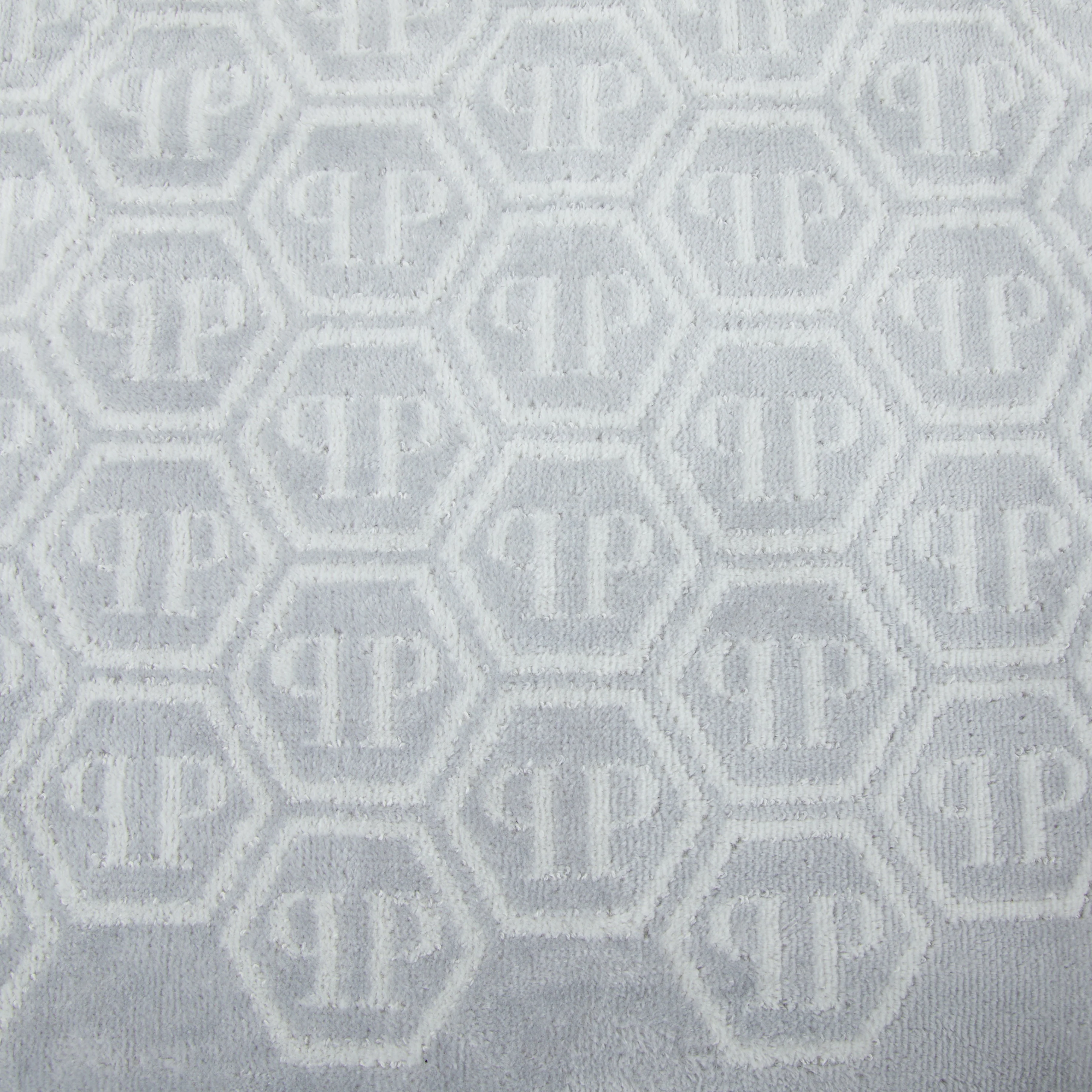 Asciugamano Con Ospite In Spugna Pattern 40X60+60X100 Bianco Philipp Plein