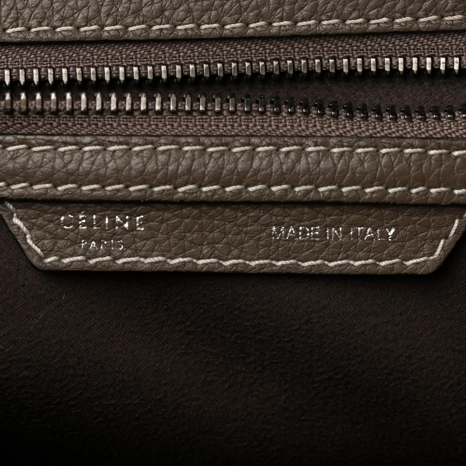 Drummed Calfskin Micro Luggage Souris - Top Club