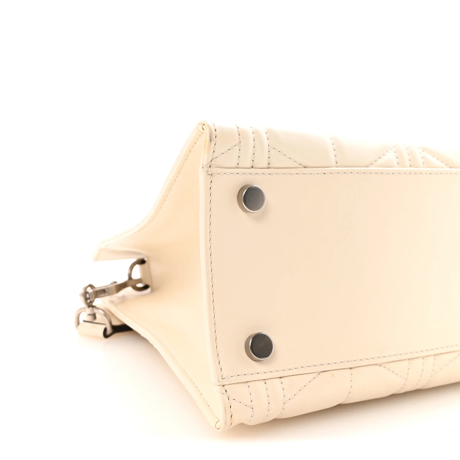 Cafskin Web Quilted Large Dionysus Tote Bag White - Top Club