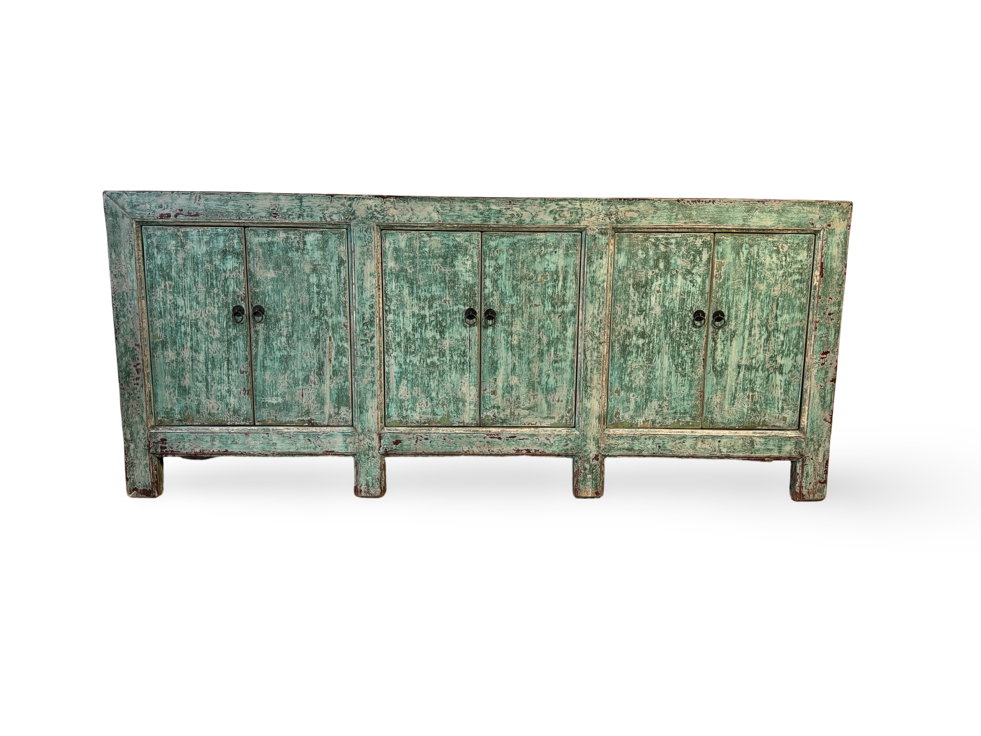Dressoir blauw 6deur uniek