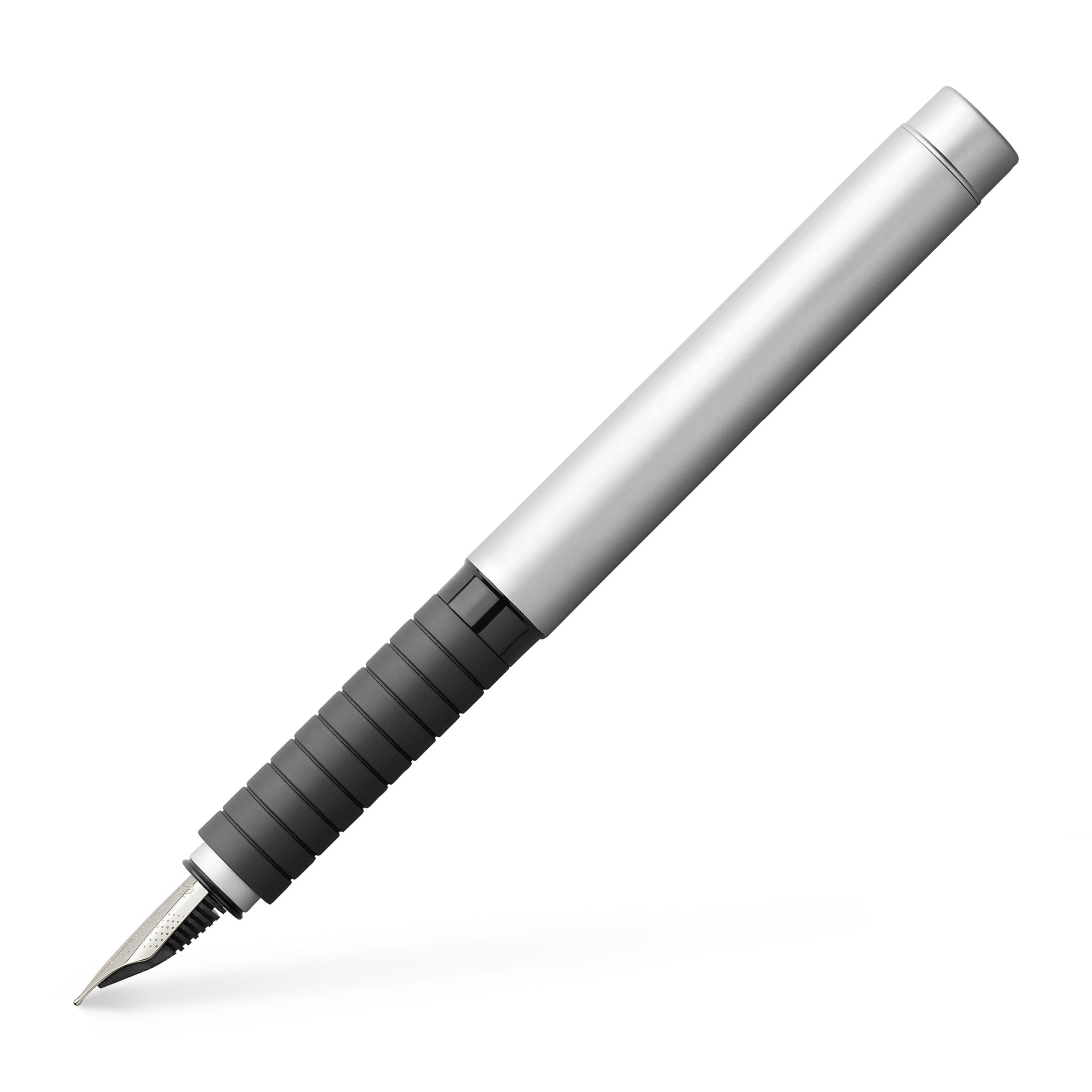 Essentio Fountain & Ballpoint Pen Leather Gift Set, Matte Metal  - #201014