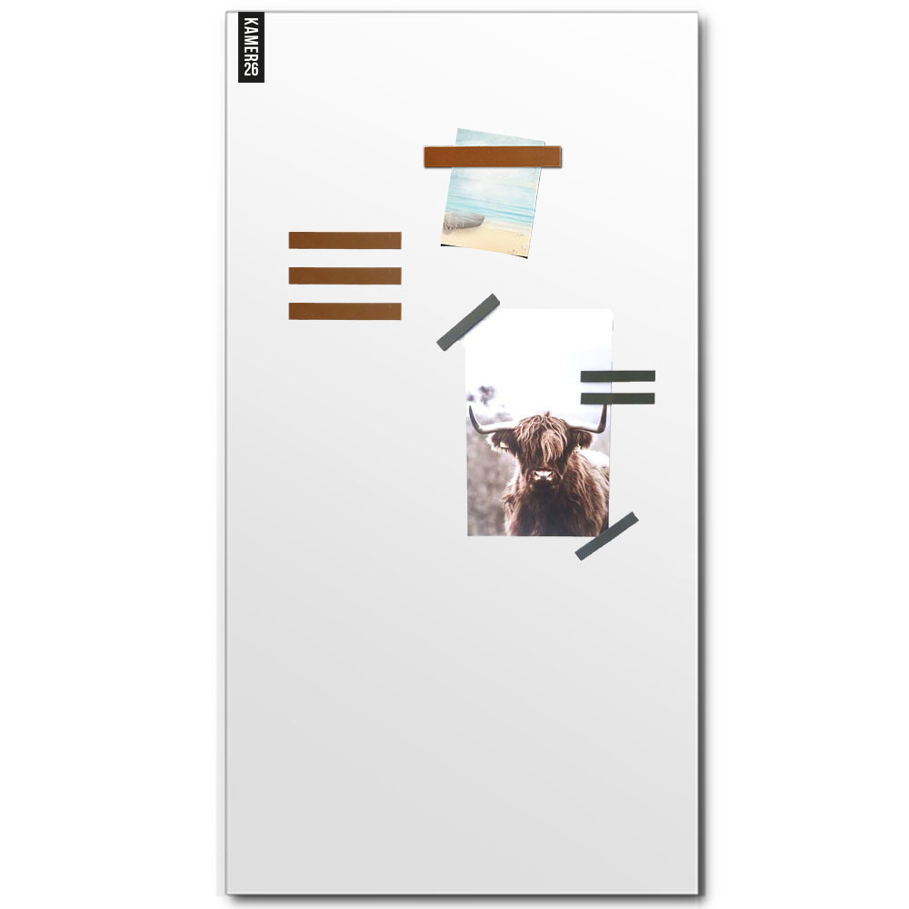 Magneetbord glossy – whiteboard wit 60x140 cm