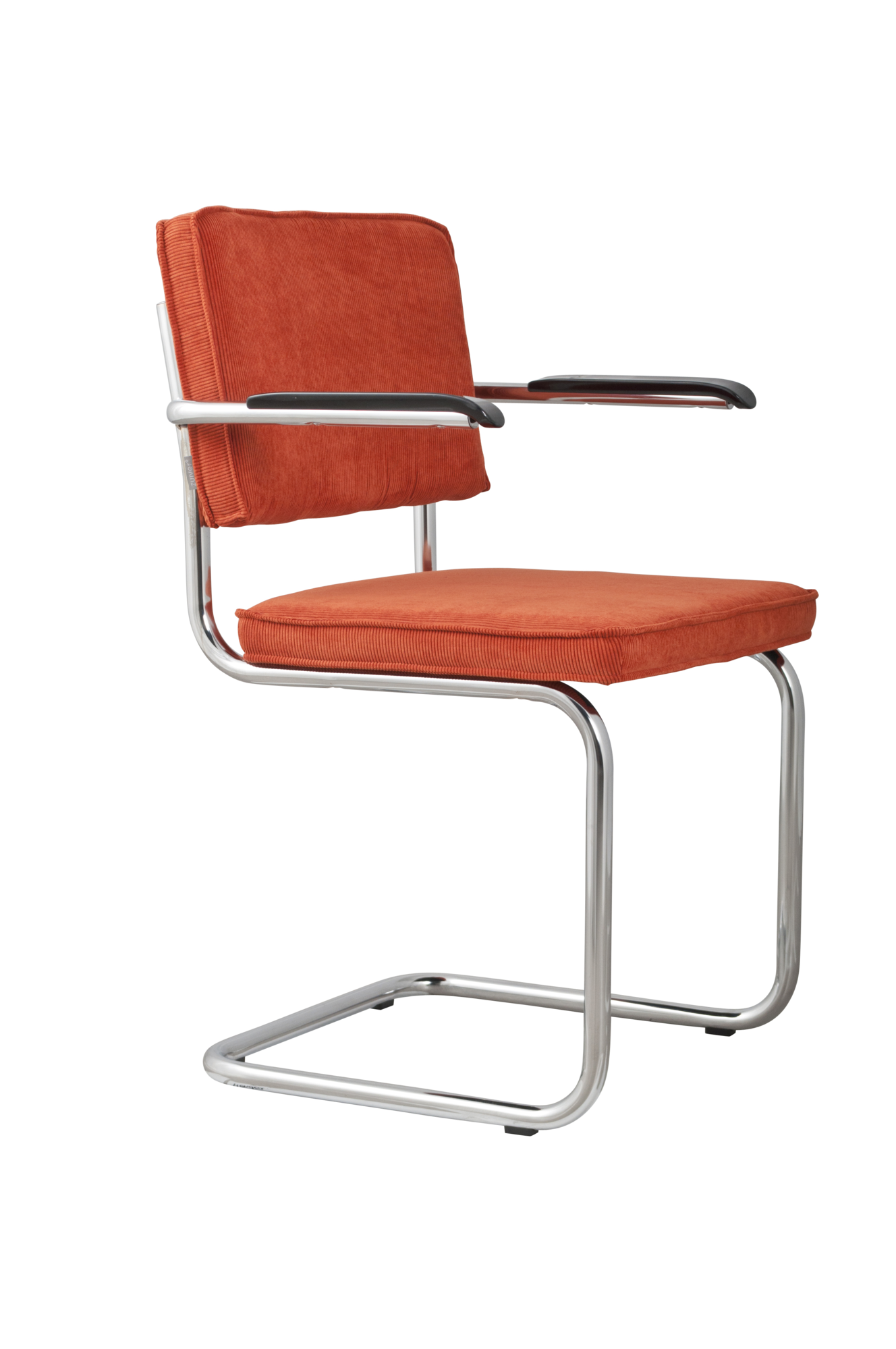 Eetkamerstoel Ridge Rib met arm oranje