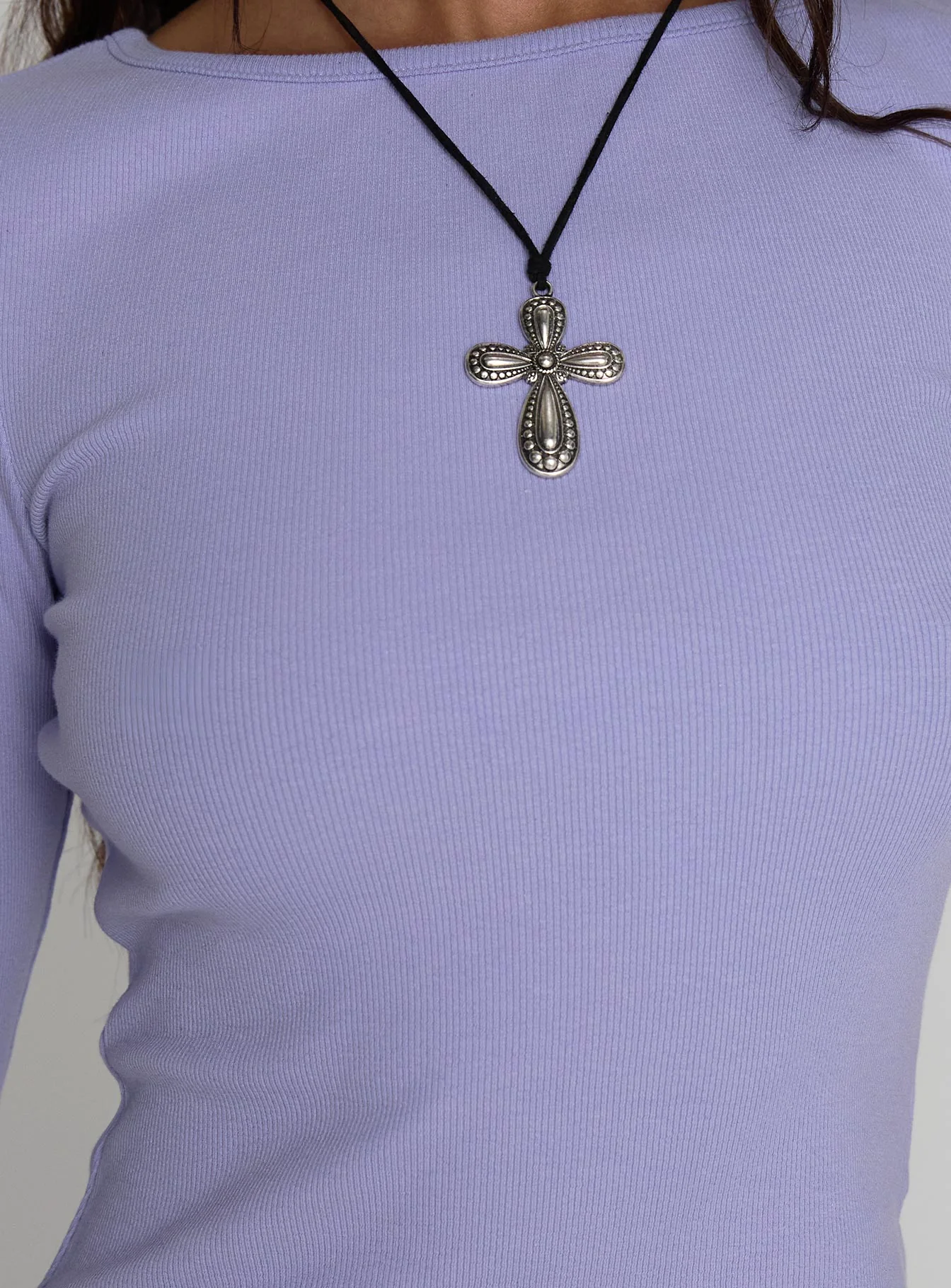 Elaia 3/4 Sleeve Top Purple