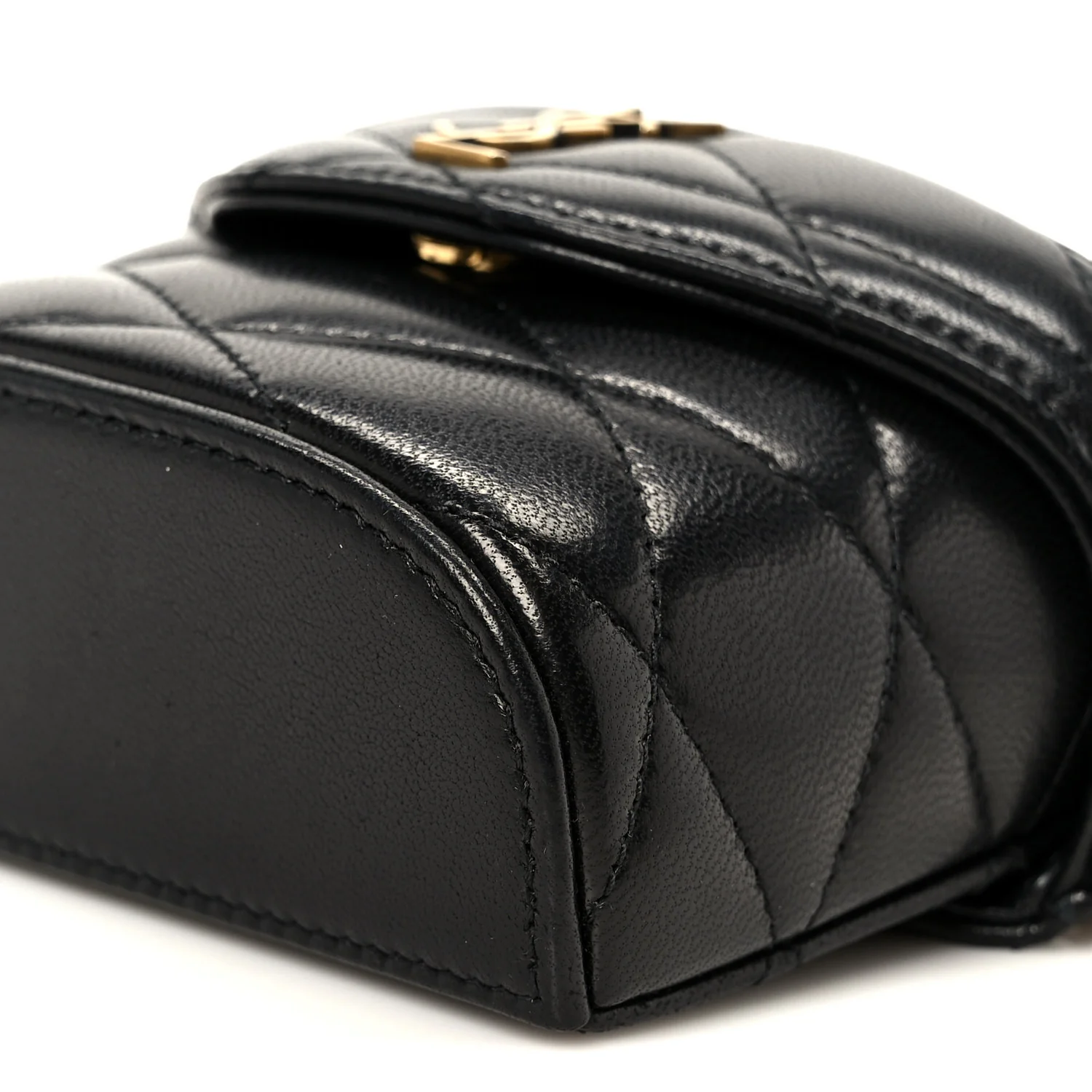 Lambskin Matelasse Monogram June Chain Belt Bag - Top Club