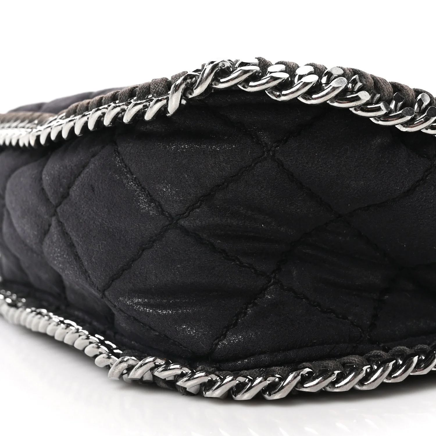 Shaggy Deer Quilted Falabella Shoulder Bag Black - Top Club
