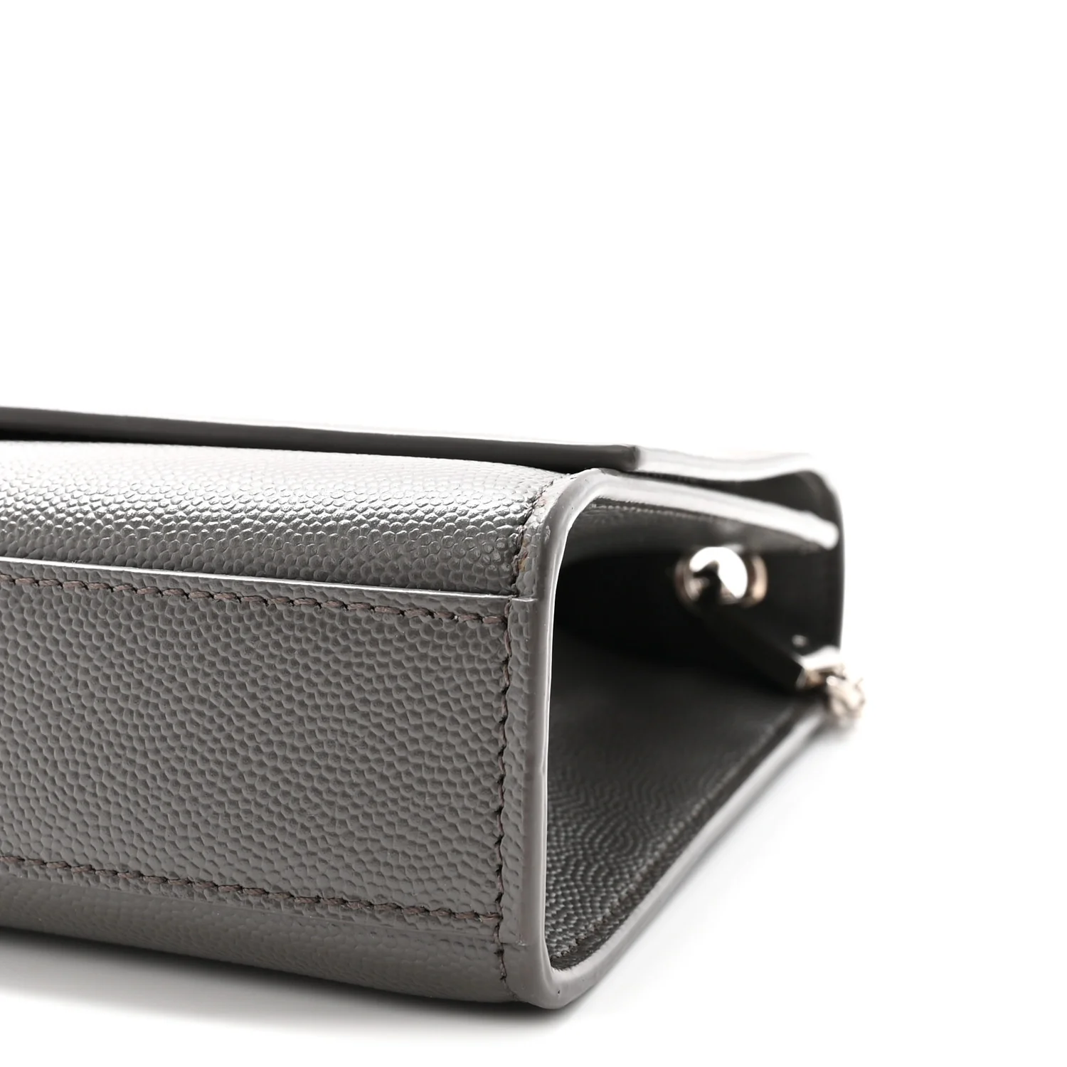 Grain De Poudre Medium Classic Monogram Kate Satchel Earth Grey - Top Club