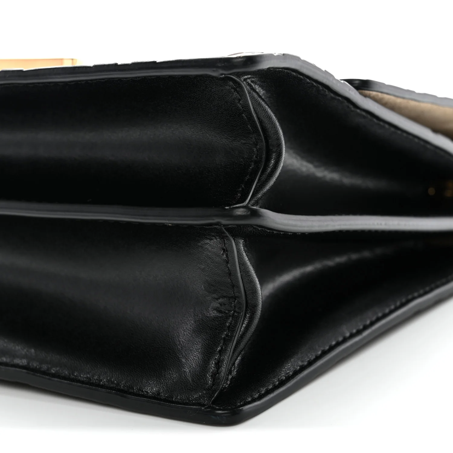Vitello Liberty Bi-Color FF 1974 Embossed Small Kan U Shoulder Bag Maya Black - Top Club