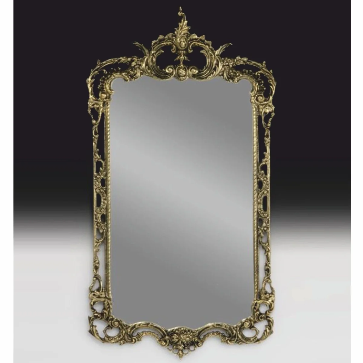 Luxury Baroque Bronze Mirror Gold H. 83 cm - Baroque Furniture
