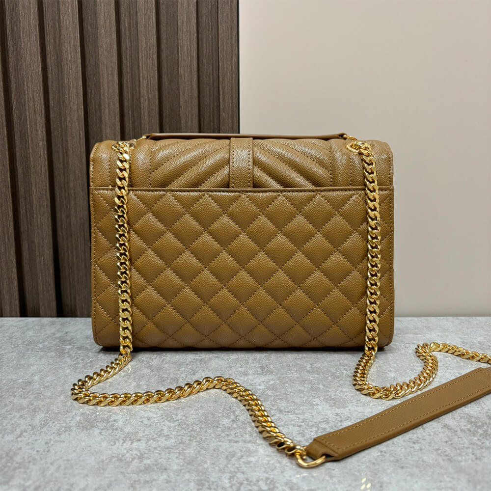 YSL envelope medium in grained leather - Top Club