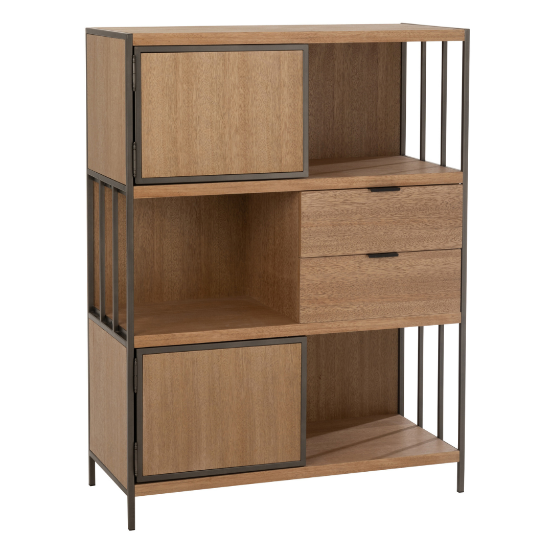 Kast hout/metaal Naturel