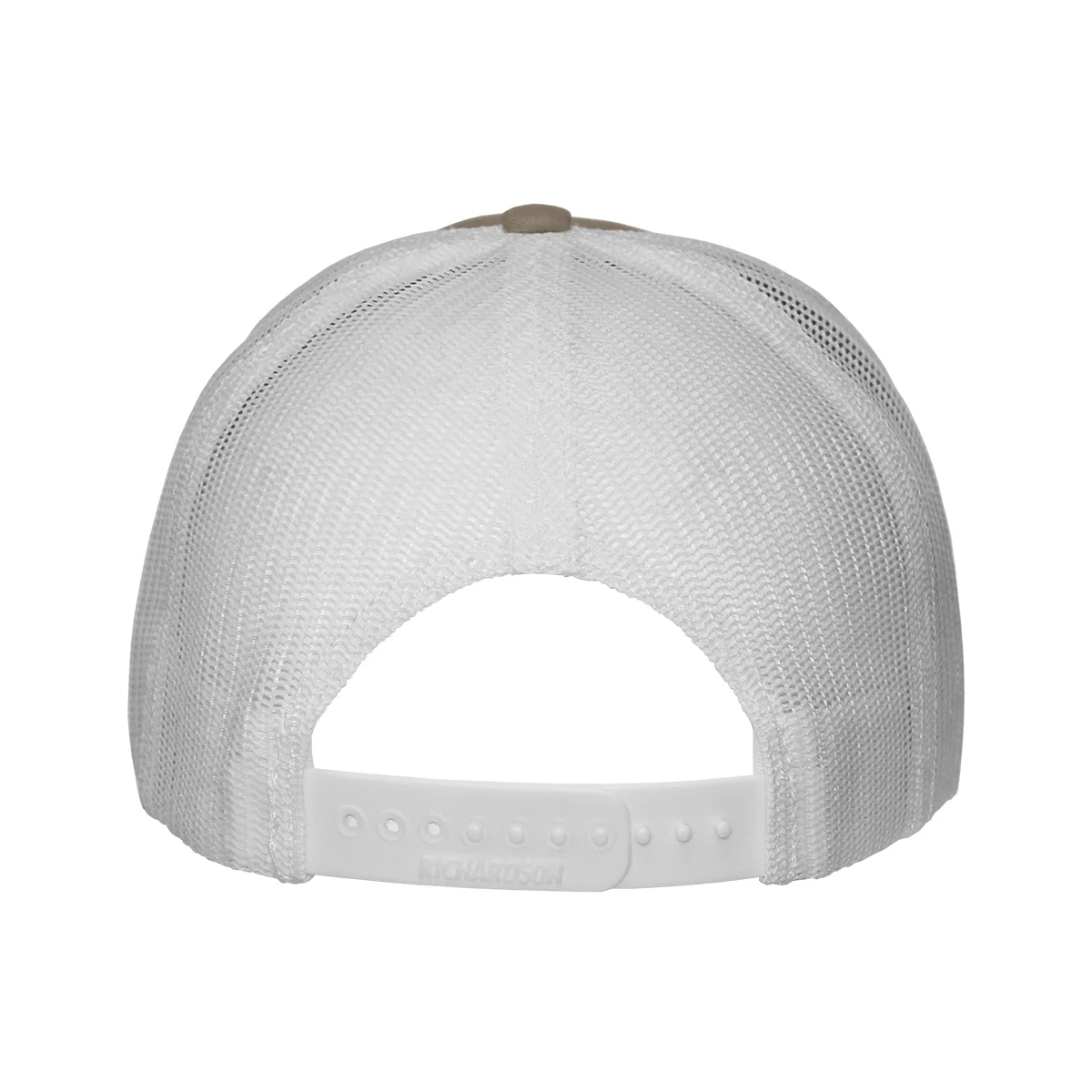 Uscape Men's Arrowhead Logo Adjustable Richardson 112 Trucker Cap - Khaki/White - MoB Apparel