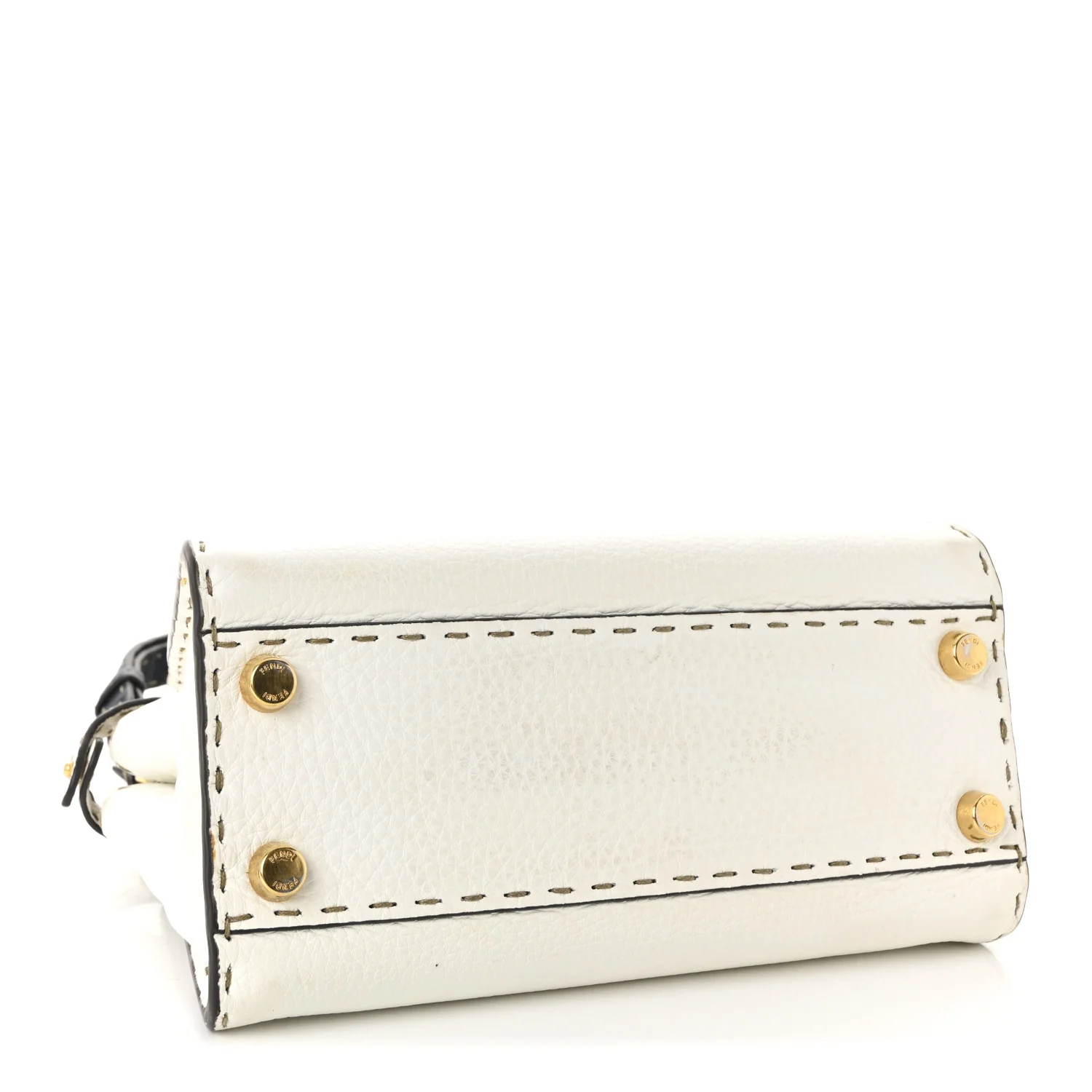 Cuoio Romano Selleria Tri-color Mini Peekaboo Iconic Satchel White Indaco Saddler - Top Club