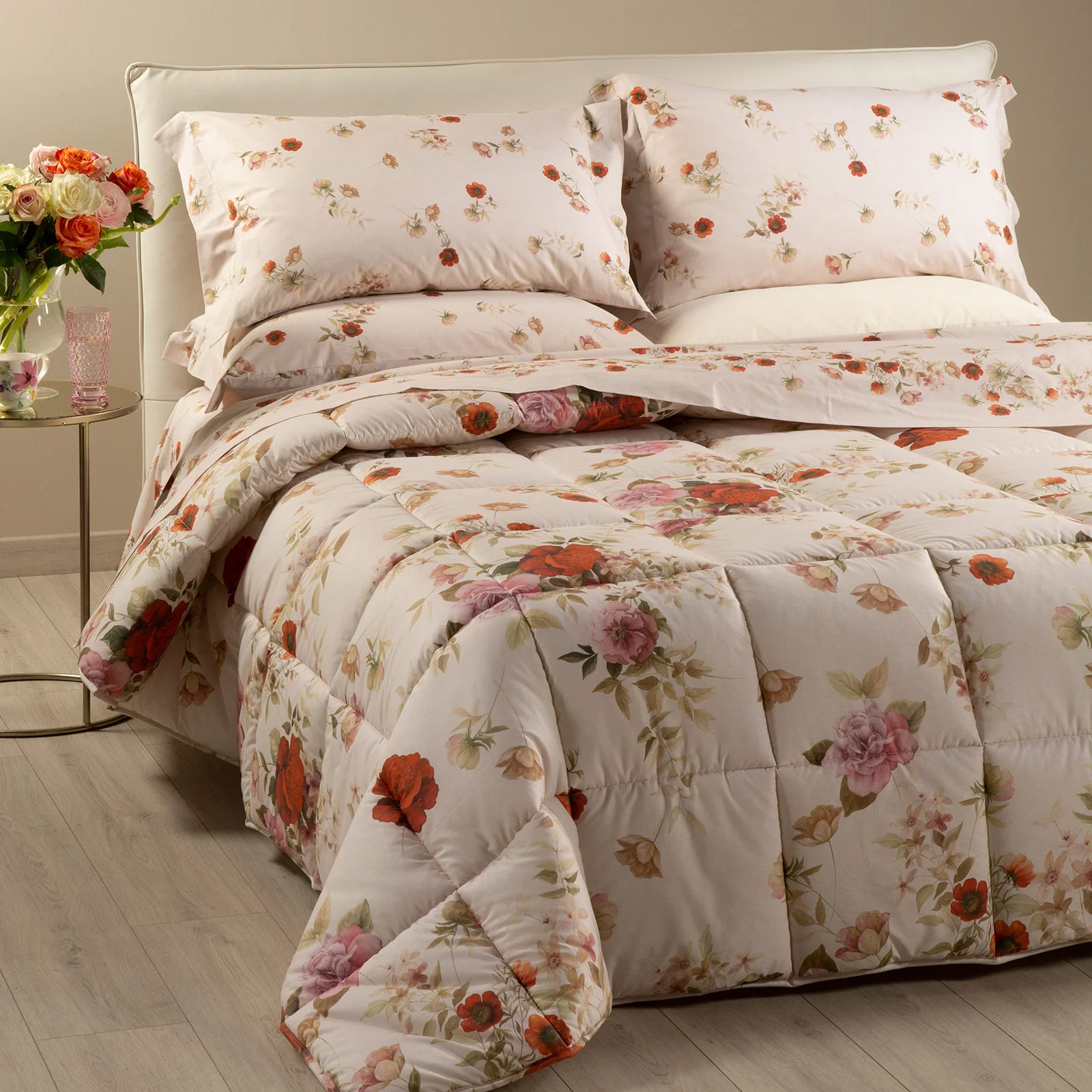 Cotton quilt Rosabella Single Caleffi