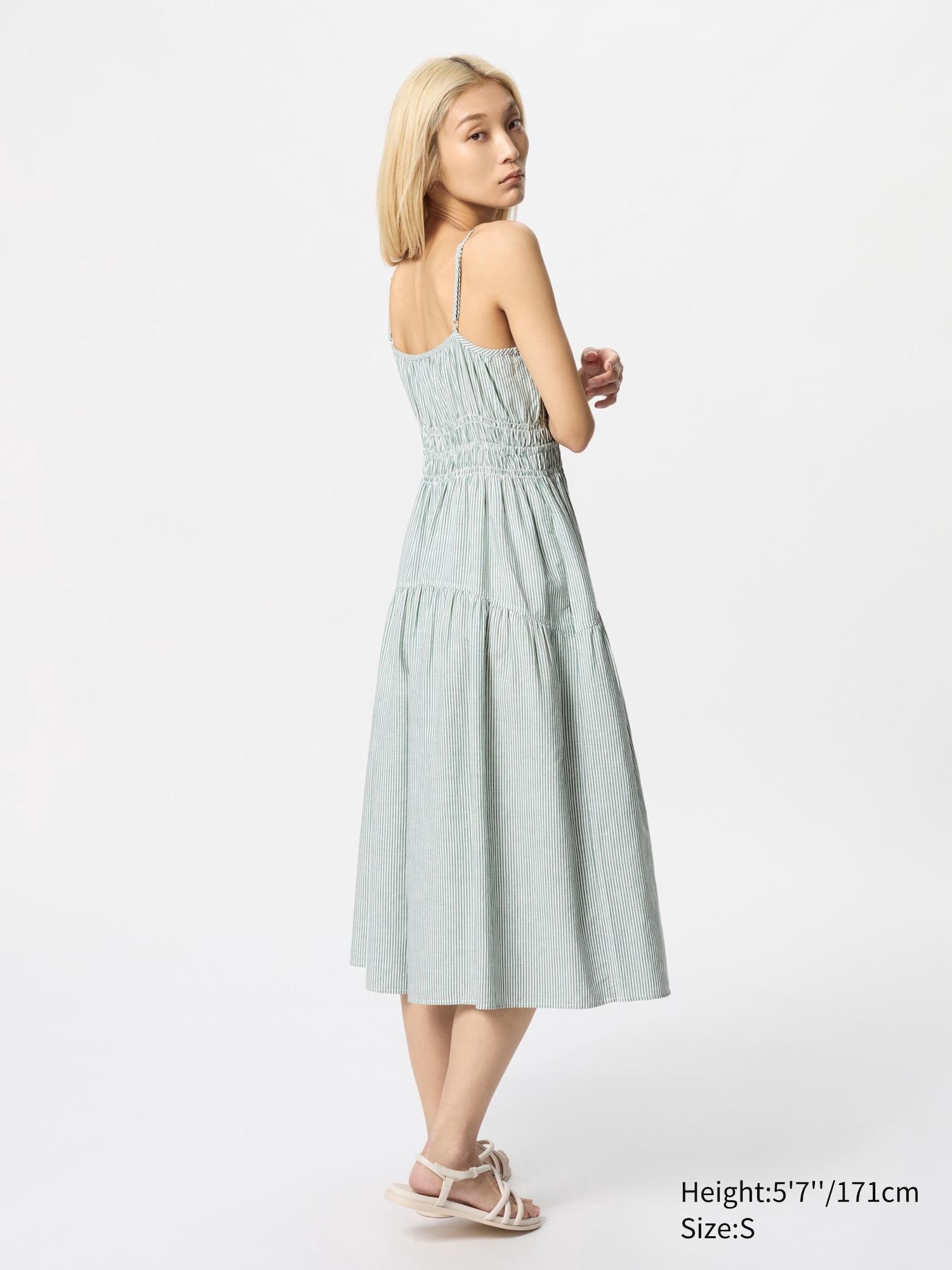 Linen Blend Camisole Dress