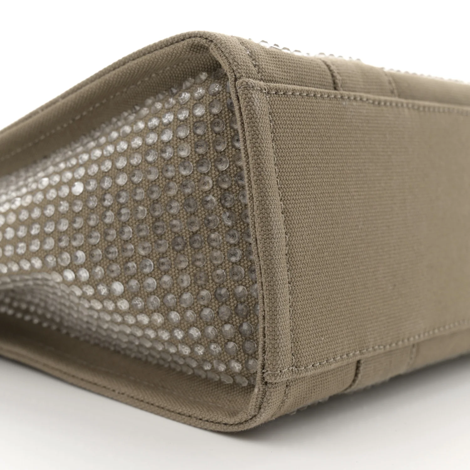 Crystal Canvas Small The Tote Bag Slate Green - Top Club