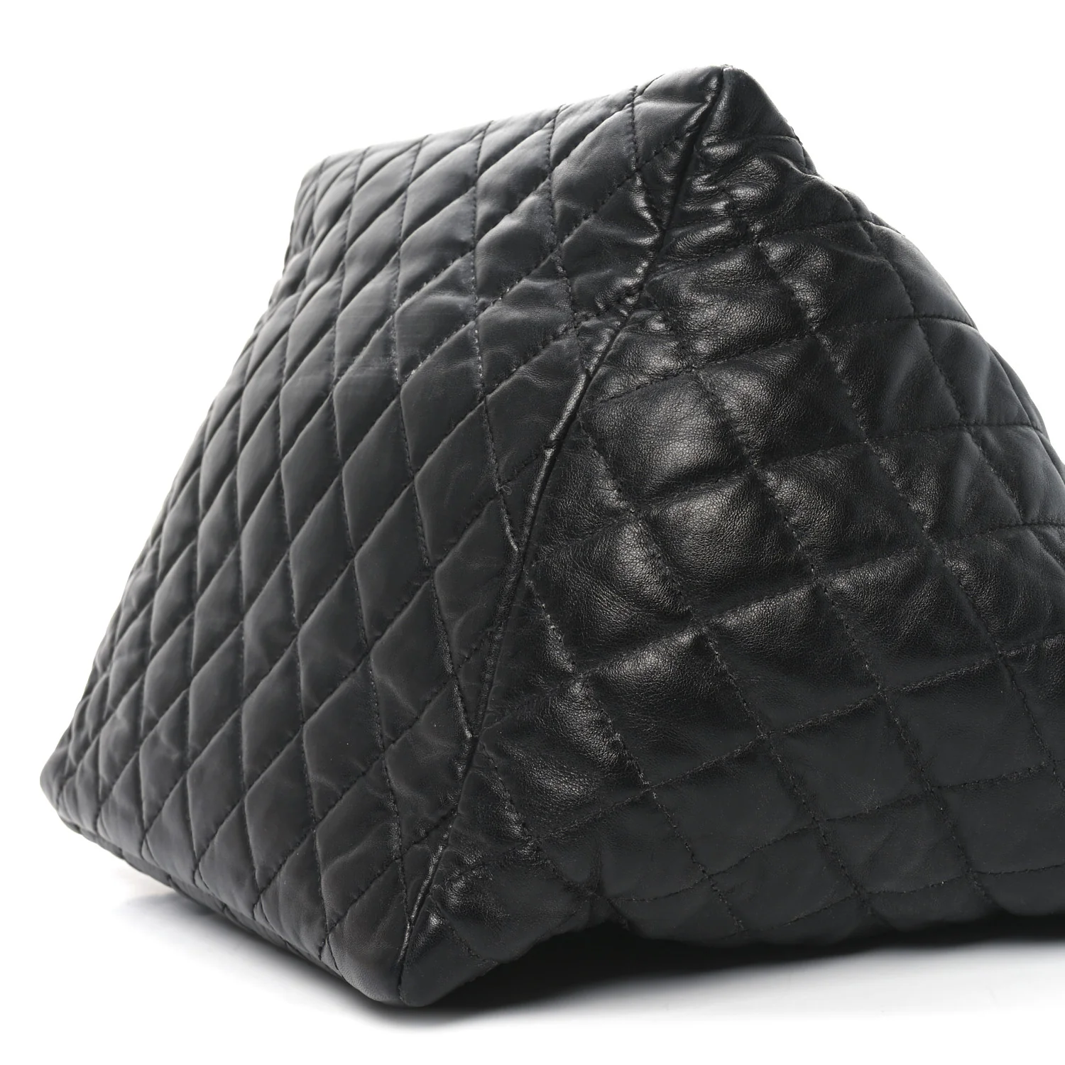 Lambskin Quilted Week End on Mars Tote Black - Top Club