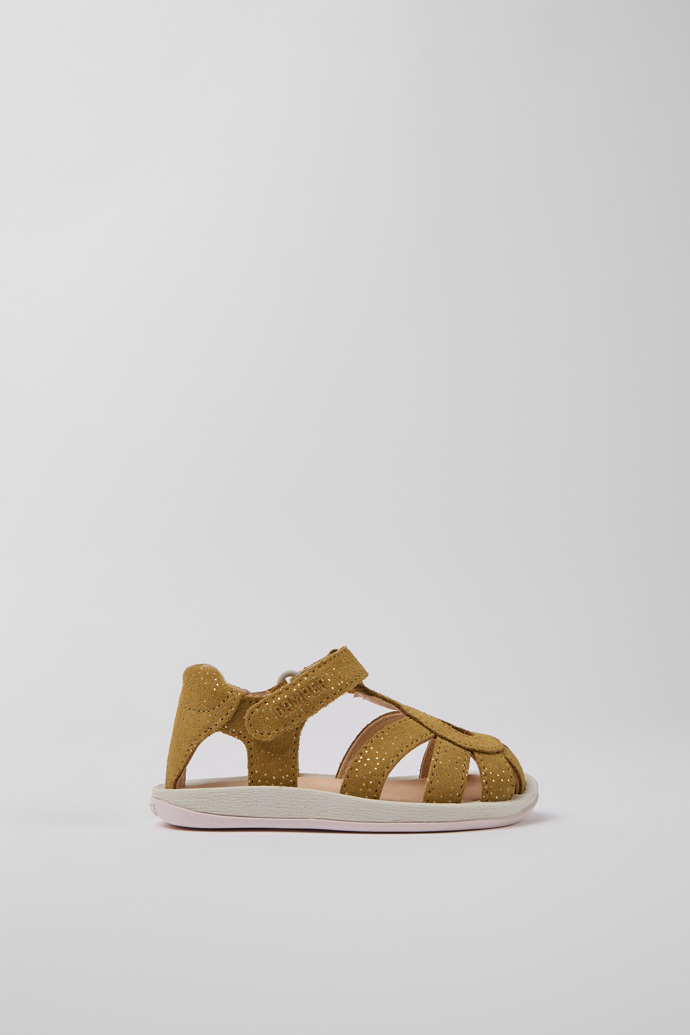 Bicho Brown Nubuck sandals with a shiny effect