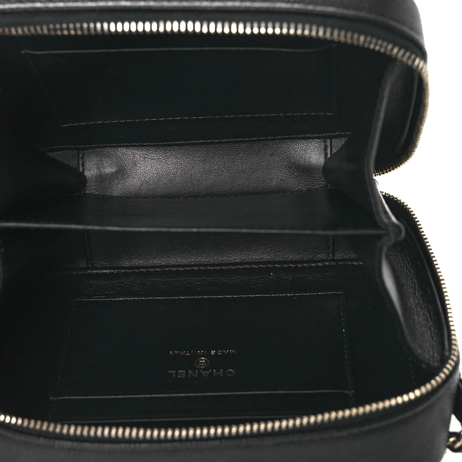 Caviar Quilted CC Filigree Vanity Clutch With Chain Black - Top Club