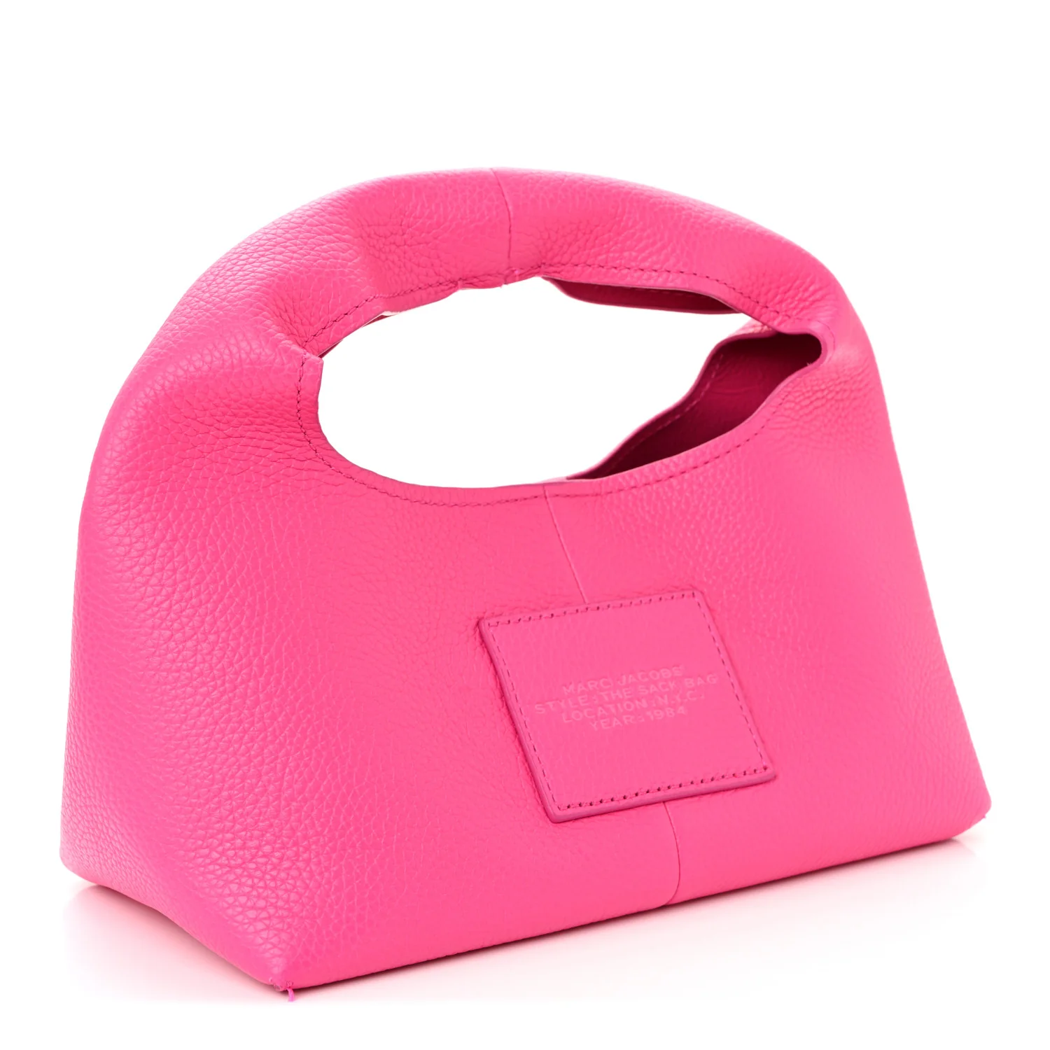 Grained Calfskin Mini The Sack Bag Hot Pink - Top Club