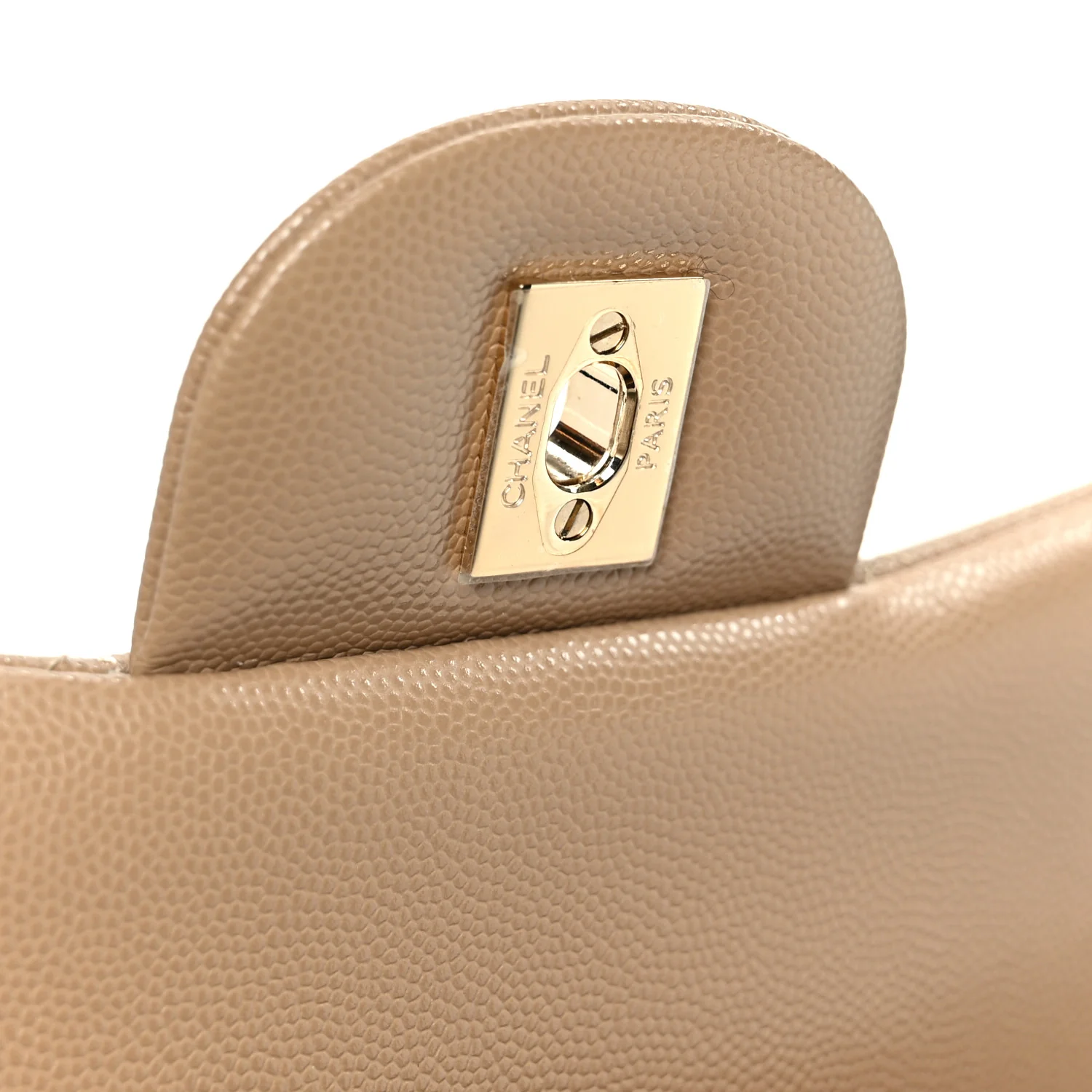 Caviar Quilted Jumbo Double Flap Dark Beige - Top Club
