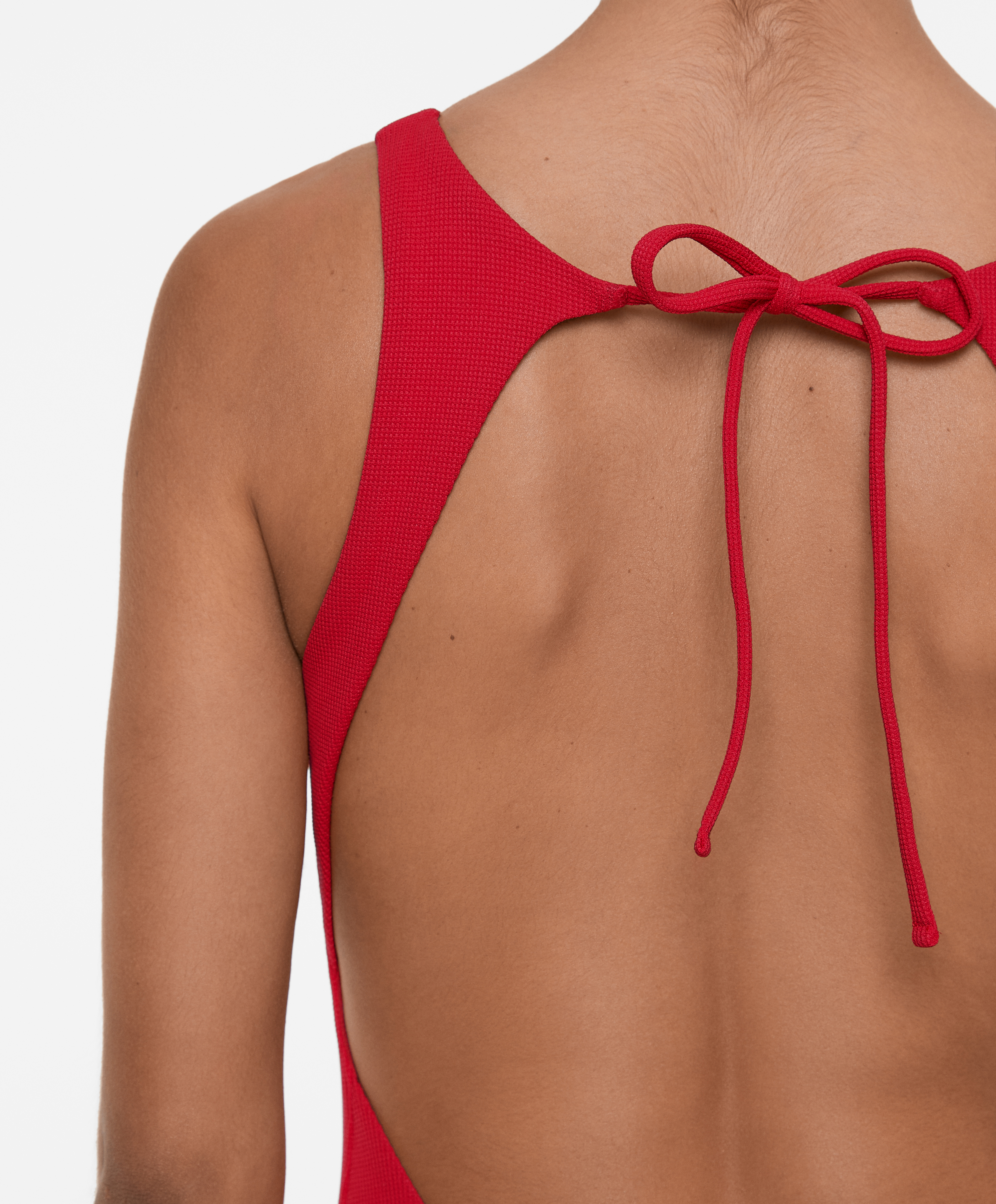 OYSHO Halter piqué swimsuit