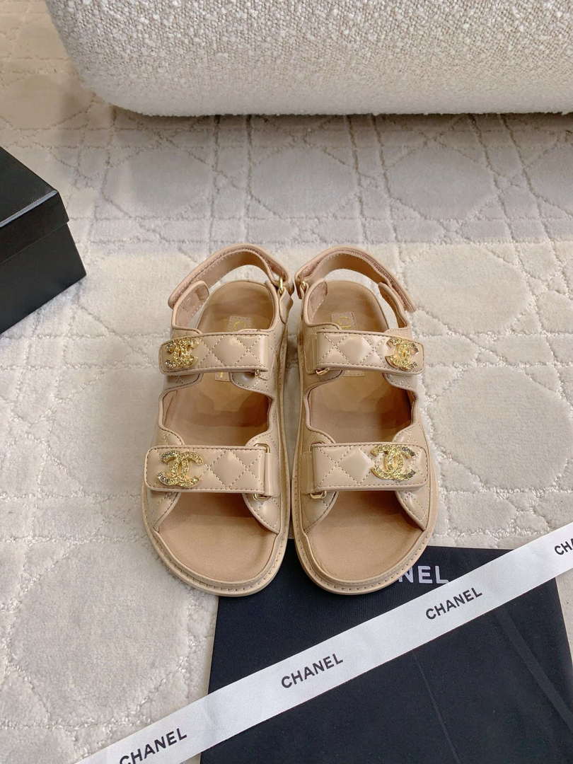 Chanel Women's Velcro Sandals Fashion Shoes C93428 - Sneaker Replica Workshop