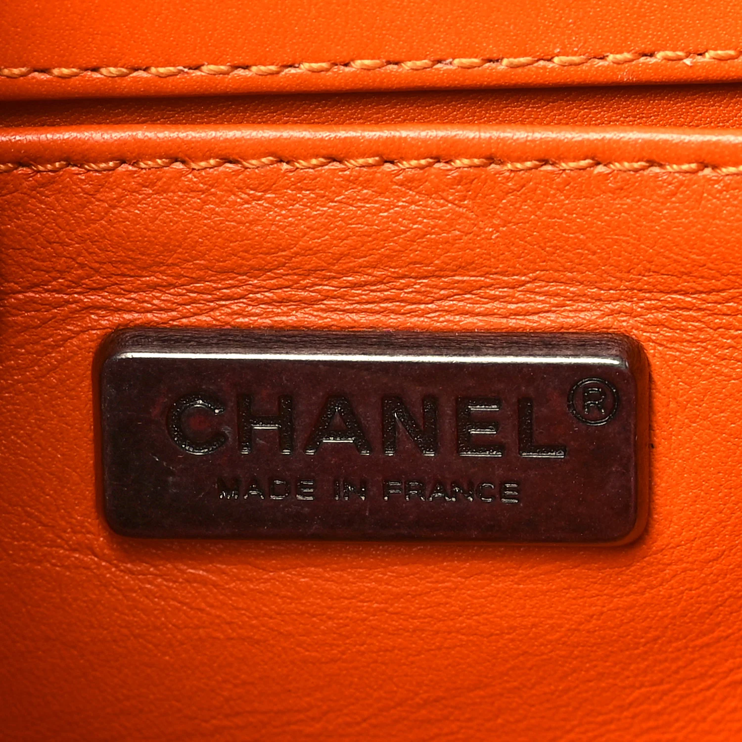 Snakeskin Small Boy Flap Orange - Top Club
