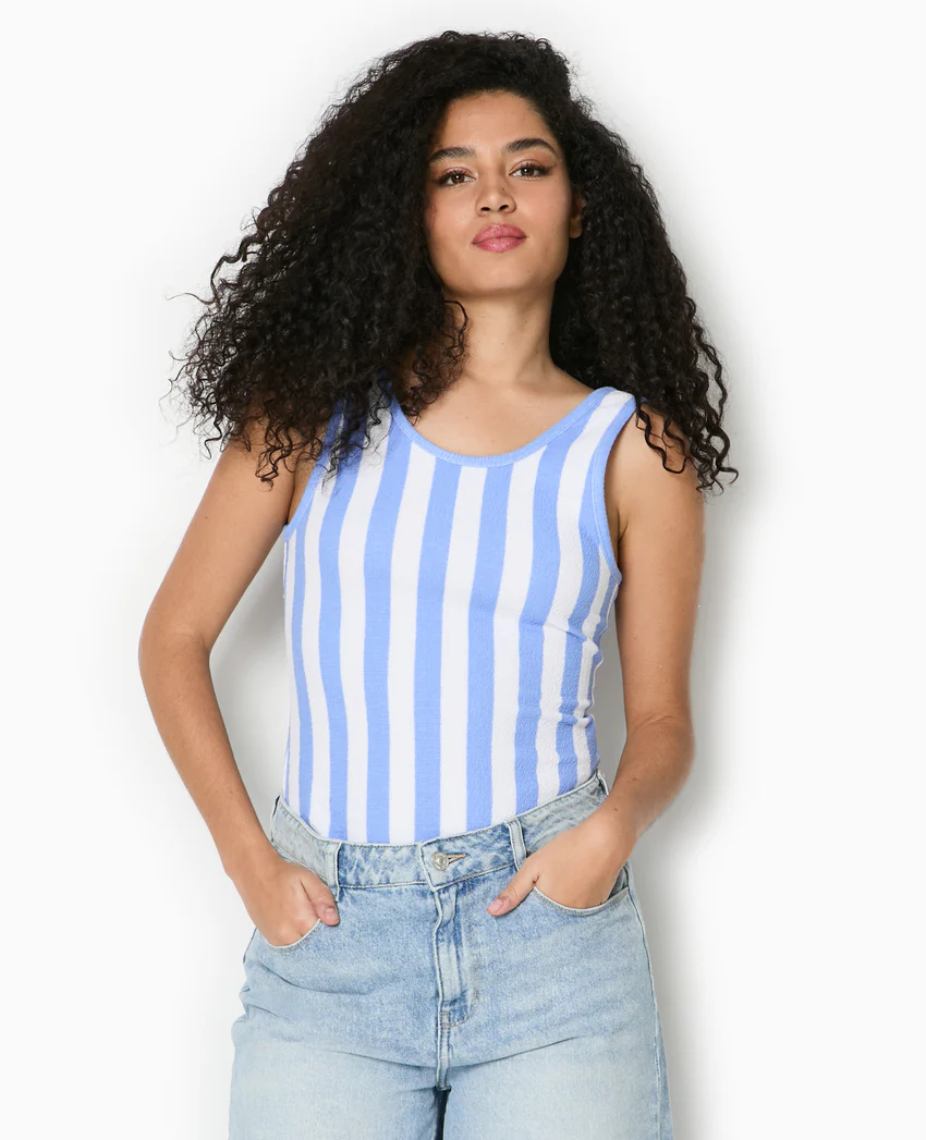 Pimkie Body maille reliefée rayé