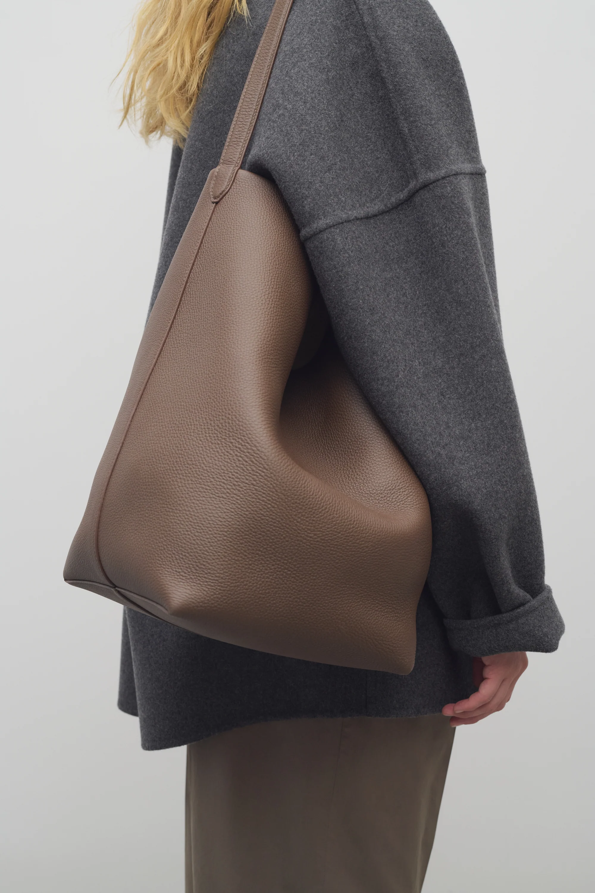 Large N/S Park Tote Bag in Leather - Top Club