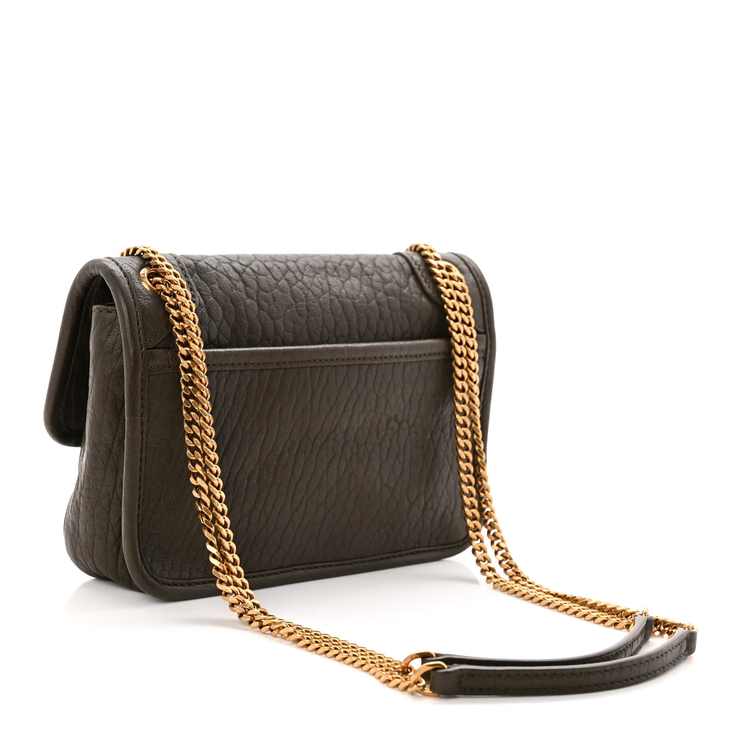 Grained Lambskin Monogram Mini Niki Chain Satchel Dark Cork - Top Club