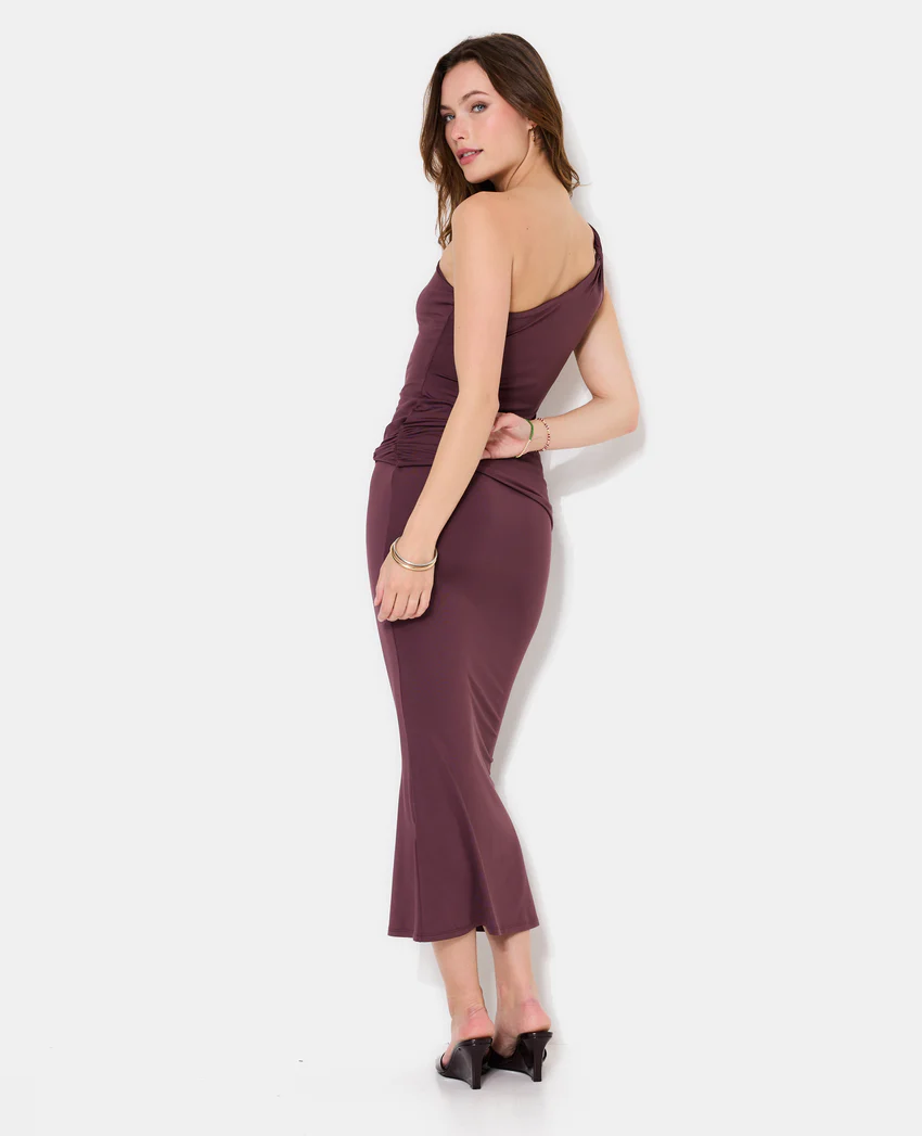 Pimkie Robe longue asymétrique avec ceinture et boucle